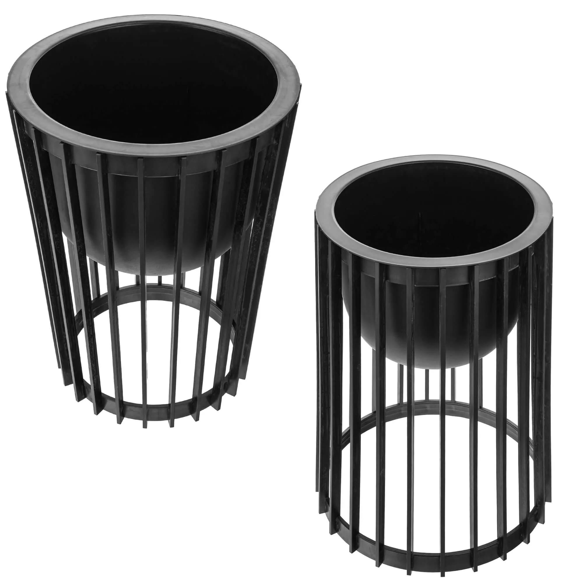 Aytre dvipusis augalų stovas 54 cm juodas + 2 įdėklai