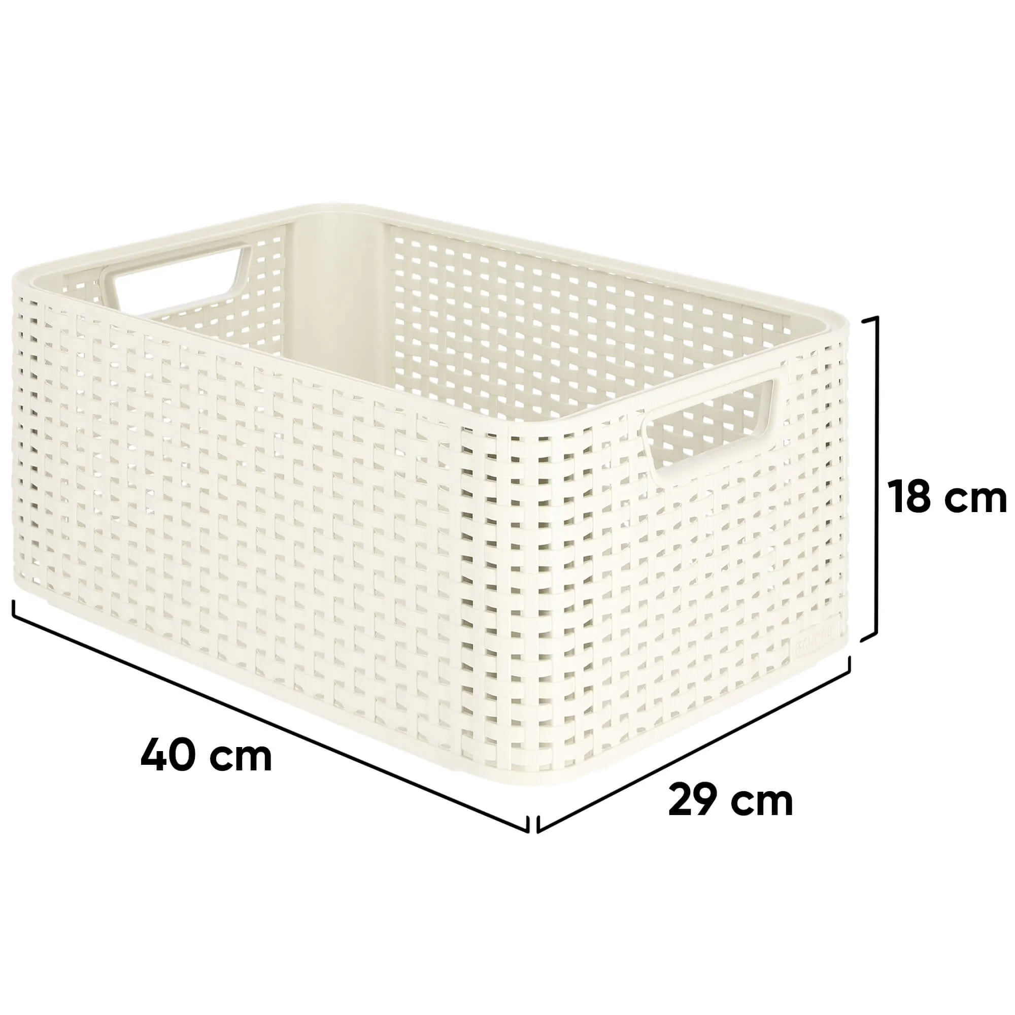 „Curver Style“ 18 l talpos laikymo konteineris, kreminės spalvos