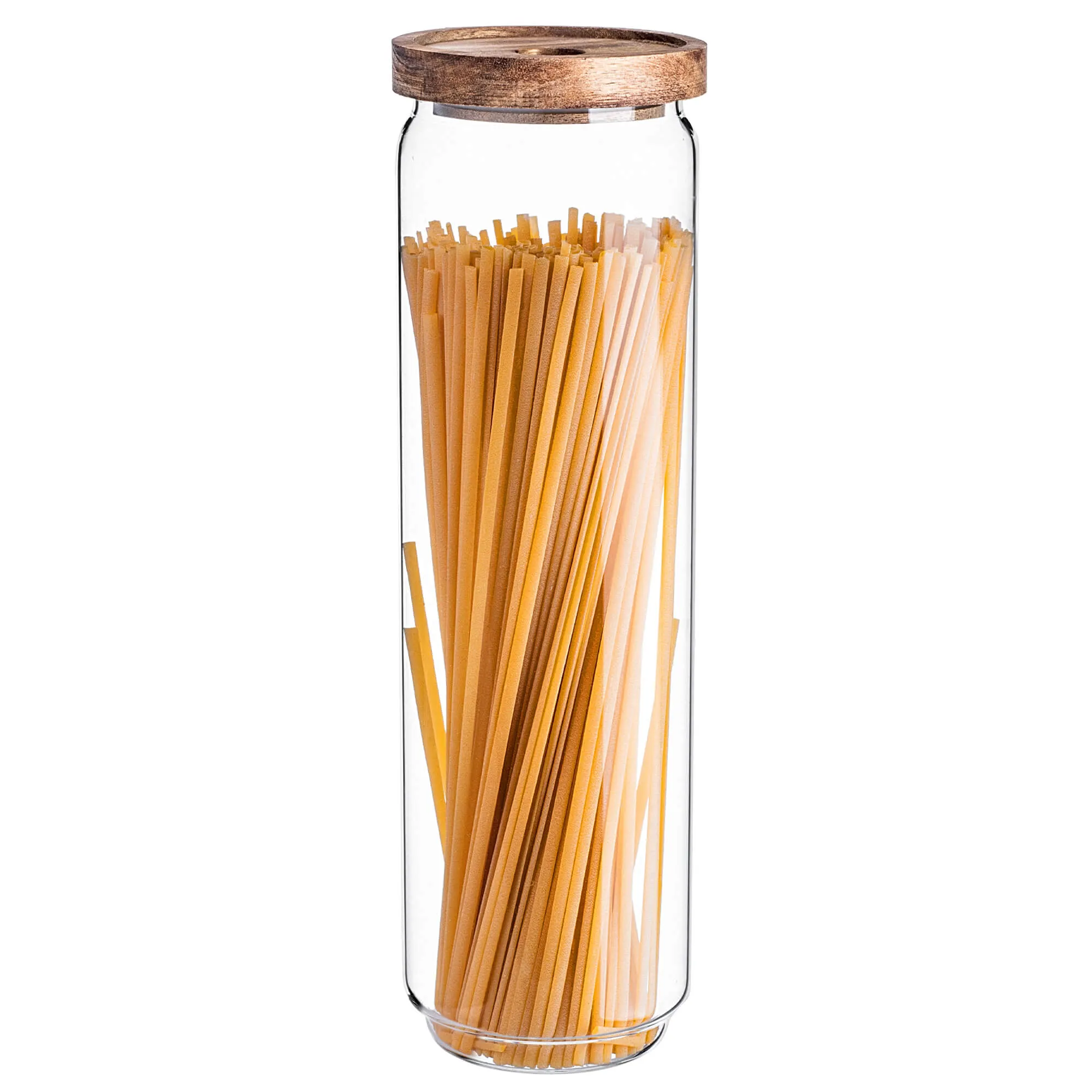 Rucce stikliniai maisto indeliai su mediniu dangteliu, 1550 ml, 3 vnt.
