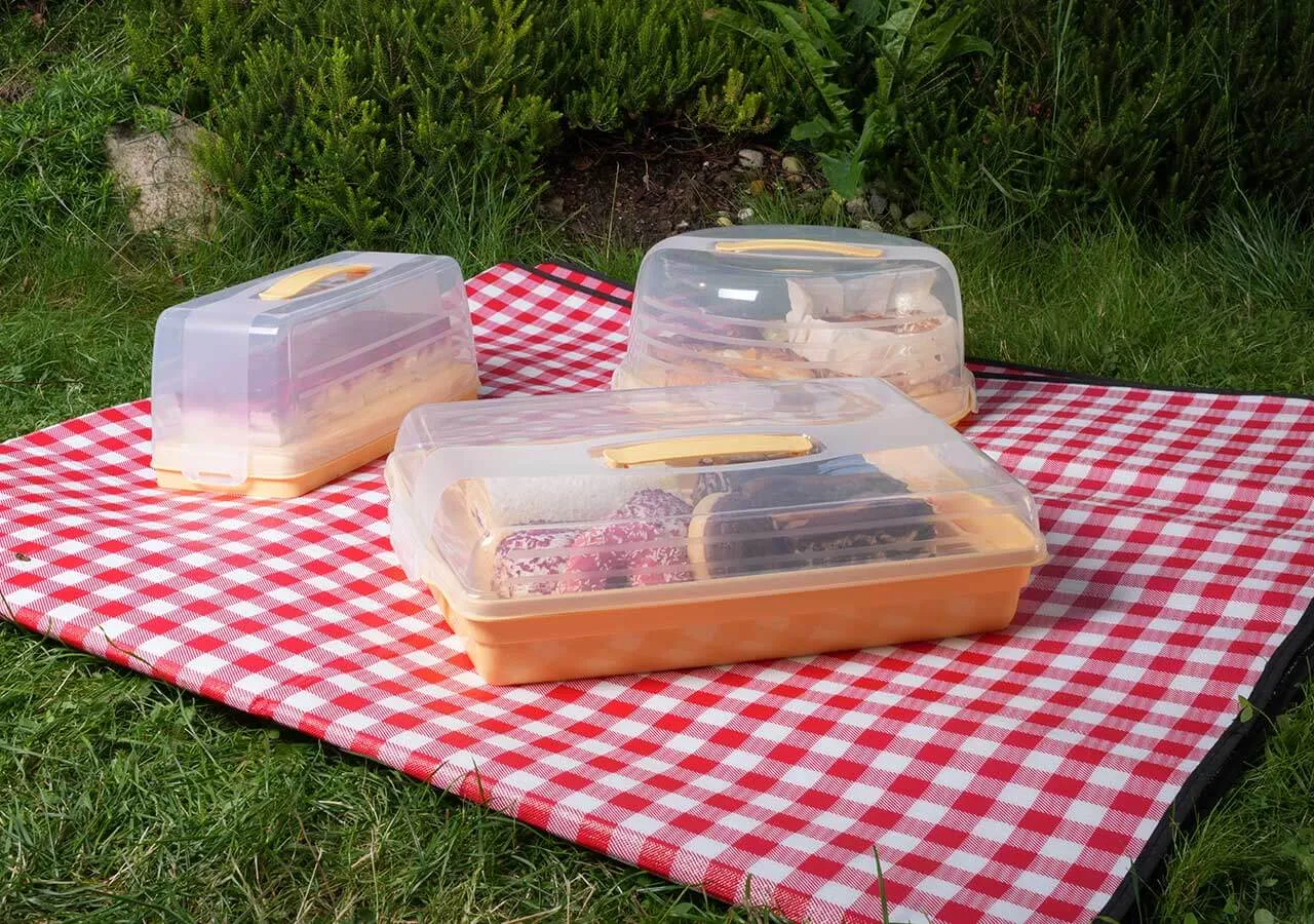 „Curver Chef&Home“ stačiakampė torto forma, 29,5 x 45 cm, geltona