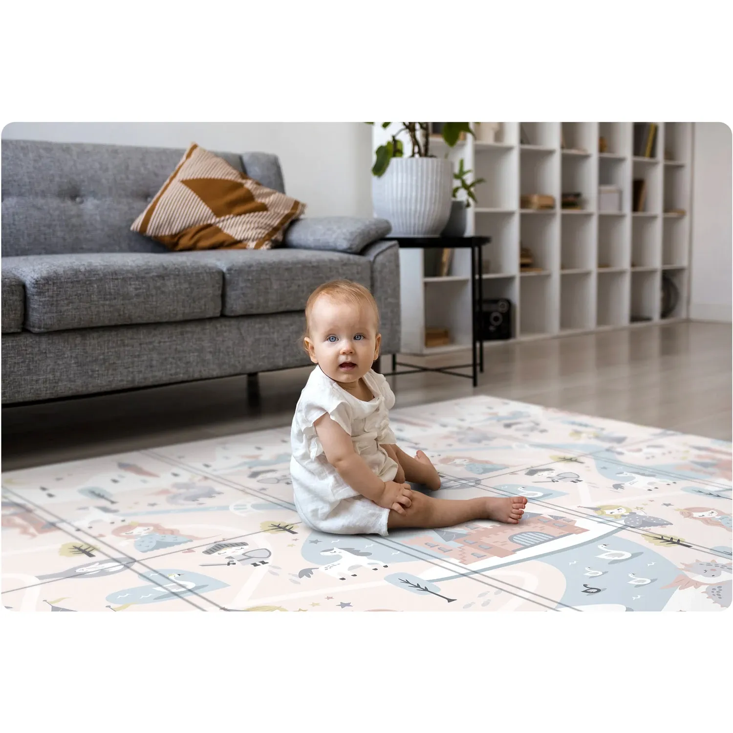 Sulankstomas edukacinis putplasčio kilimėlis 200 x 180 x 1 cm Nukido NK-340 - nuotrauka 1