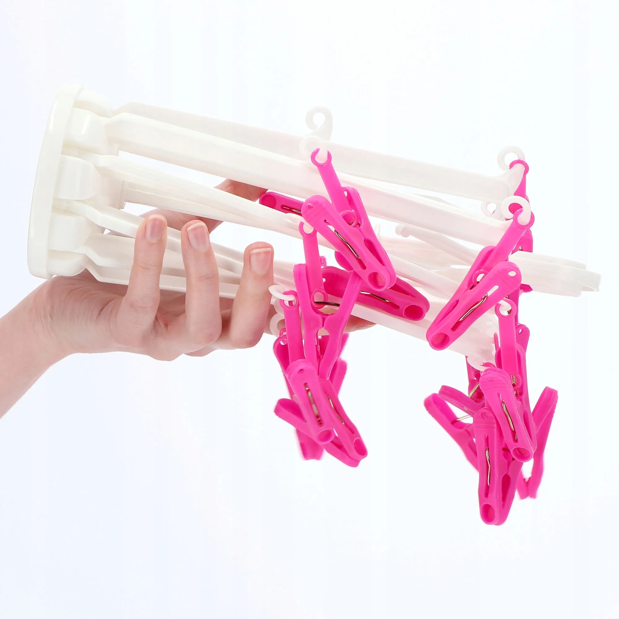 Ravi drabužių pakaba su kabliukais, mišrių spalvų