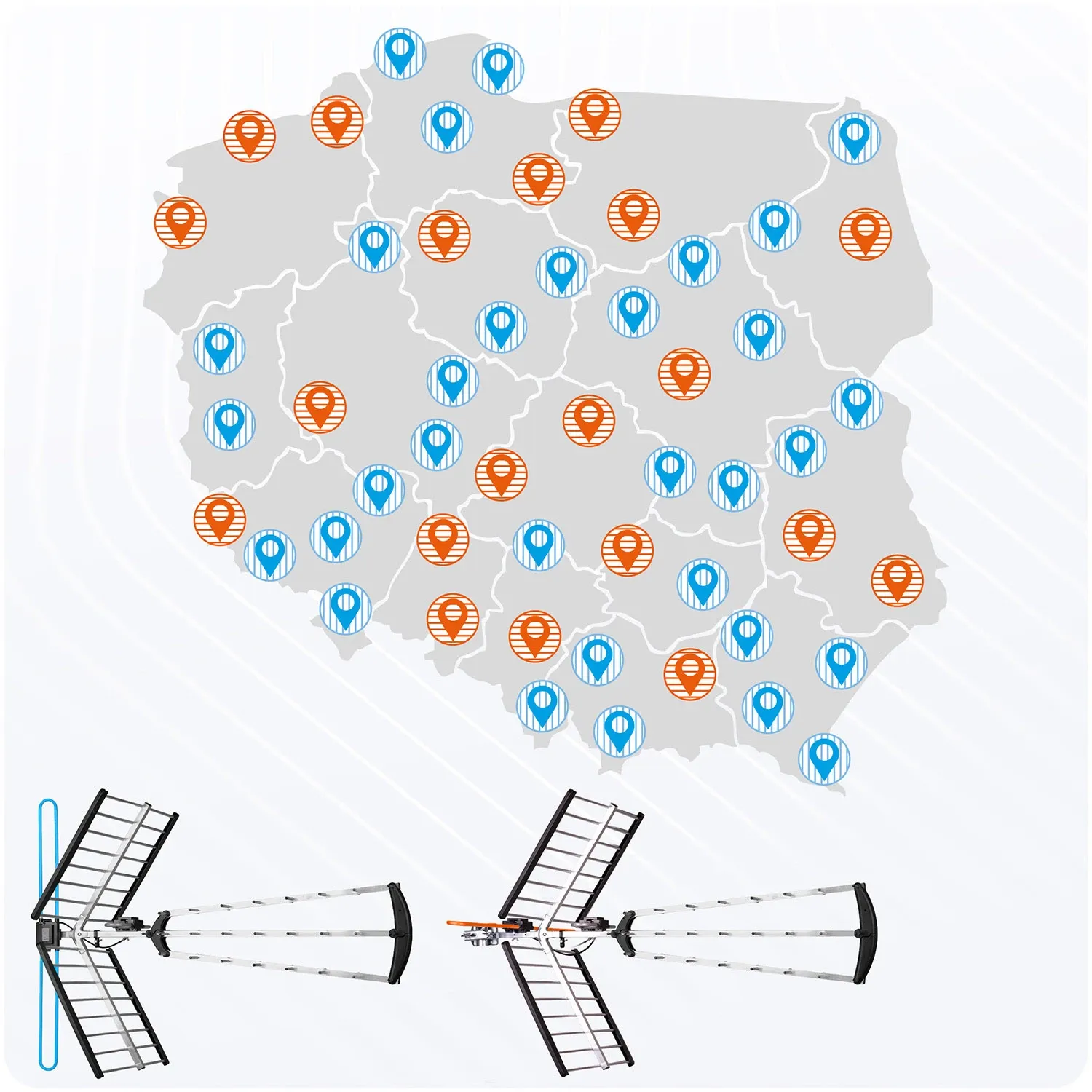 Berdsen BD-953 kryptinė lauko televizijos antena ultra HD 4K - nuotrauka 1