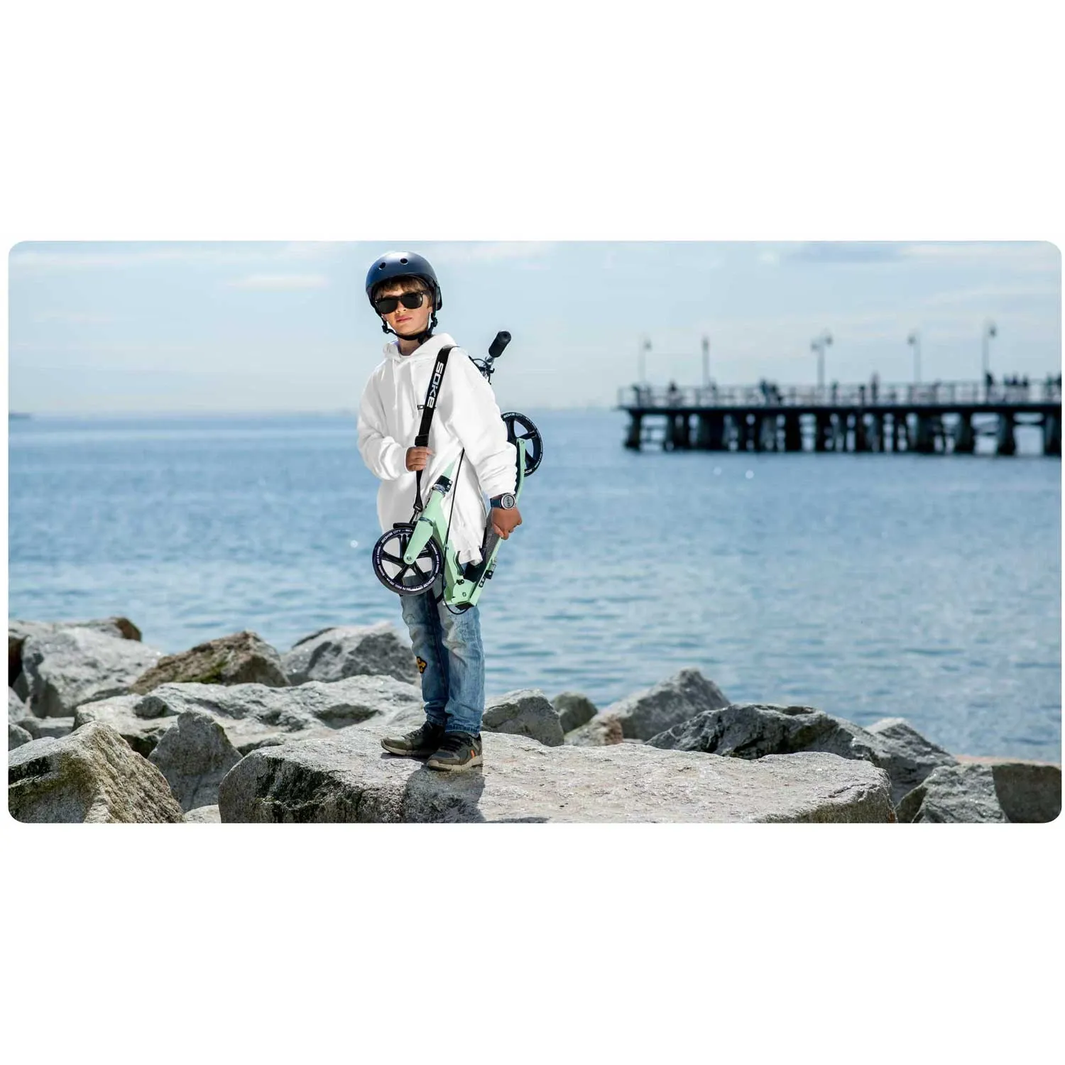 Soke City žalias paspirtukas - nuotrauka 1