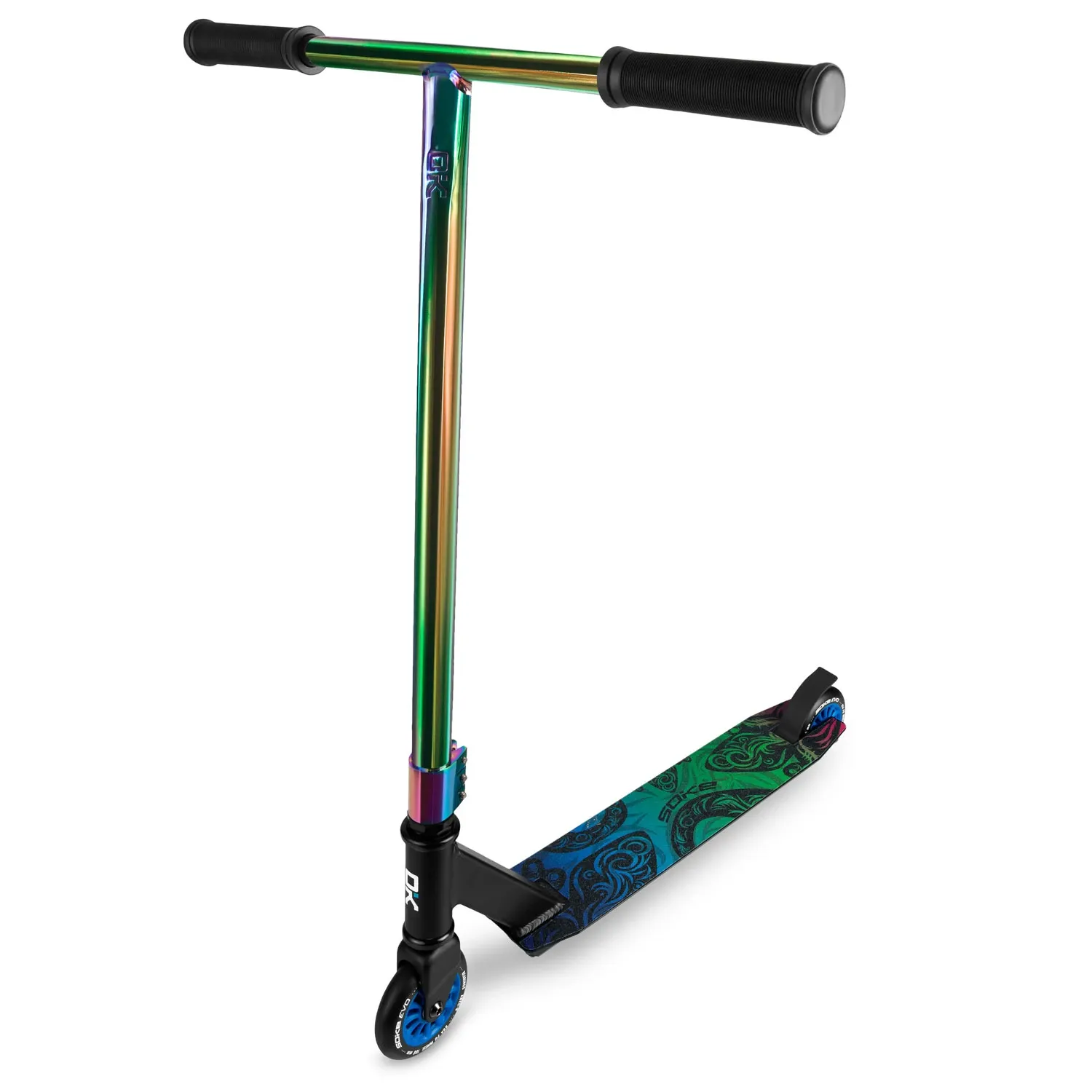 SOKE EVO gatvės juodos vaivorykštės triukų paspirtukas - nuotrauka 1