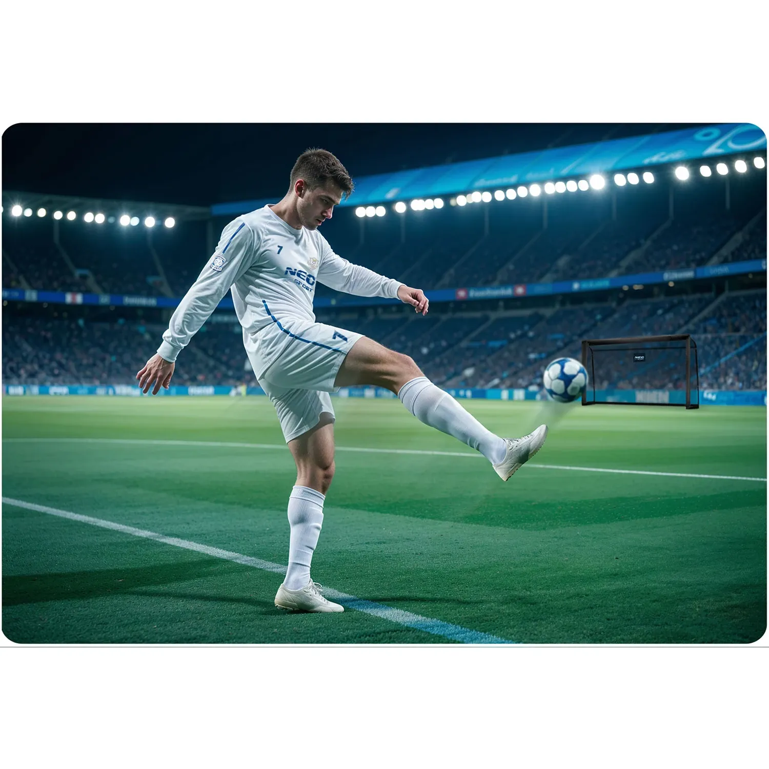 Futbolo vartai 300 x 200 x 90 cm NS-497 juodi - nuotrauka 1