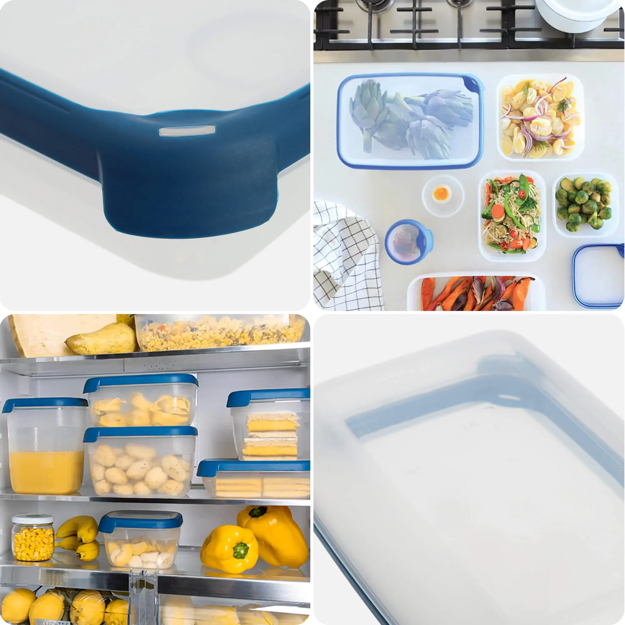 2,6 l „Curver Grand Chef Eco Line“ stačiakampis indas, mėlynas