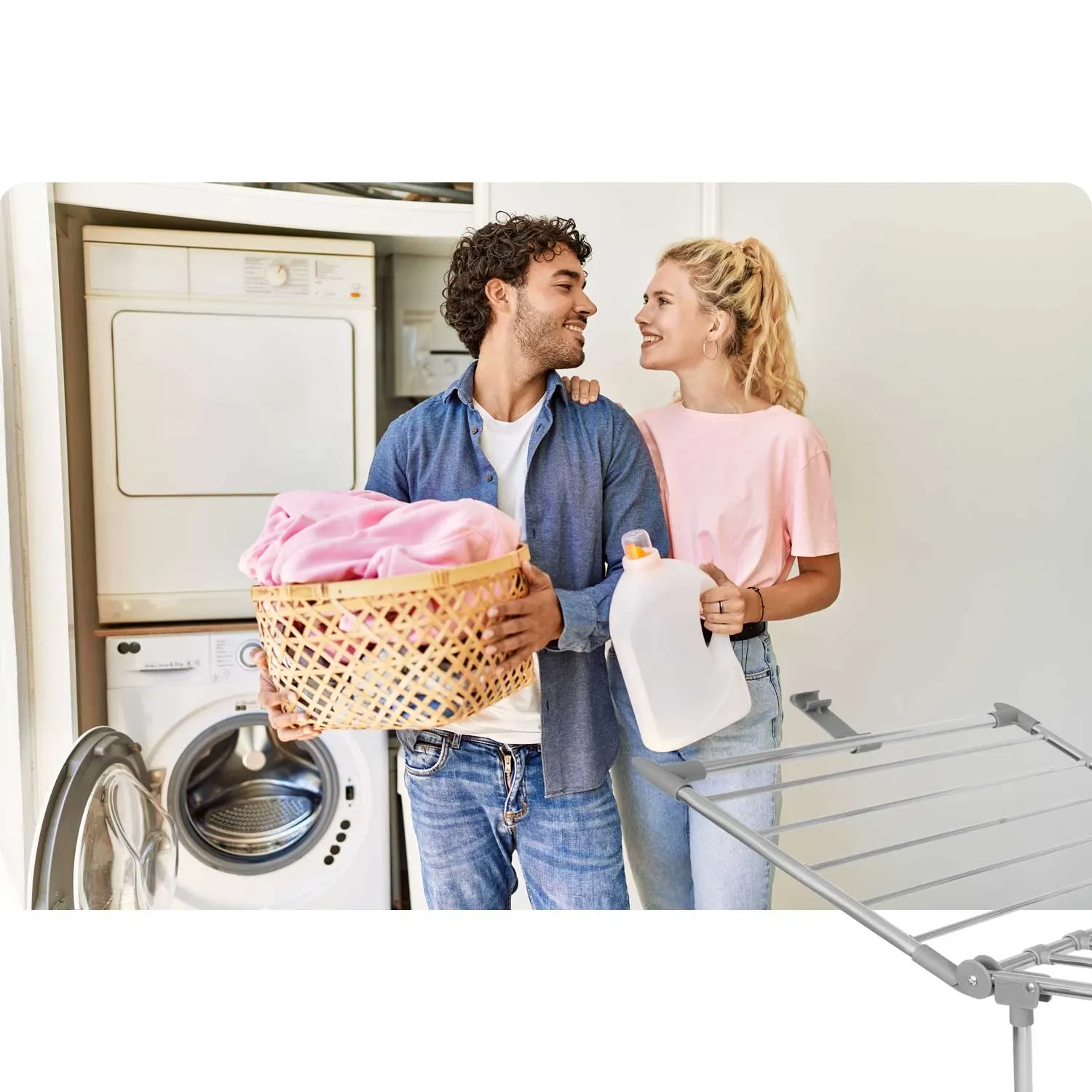 Sulankstoma pastatoma skalbinių džiovyklė „Lydia“, 27 m, nerūdijančio plieno - nuotrauka 1