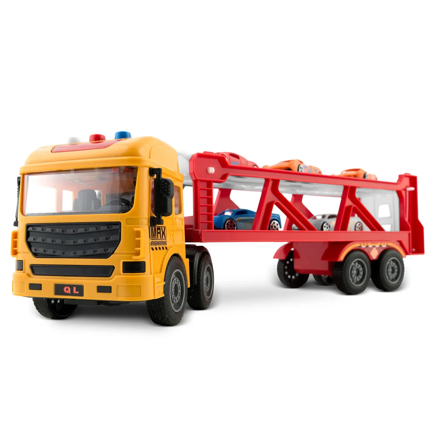 Edukacinis žaislinis sunkvežimis + 5 automobiliai RK-760 Ricokids - nuotrauka 1
