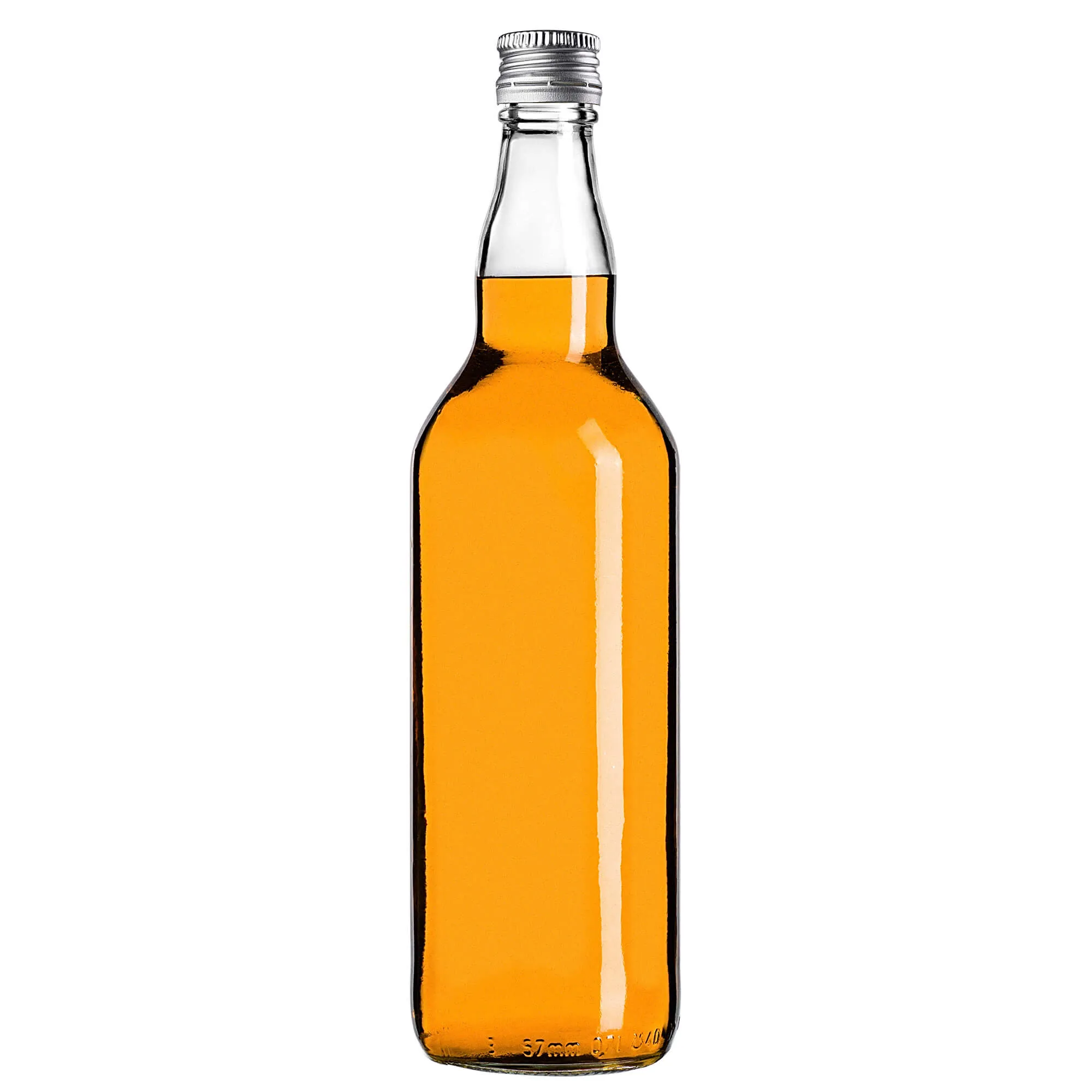 Monopol stikliniai buteliai 700 ml su sidabriniu dangteliu, 5 vnt.