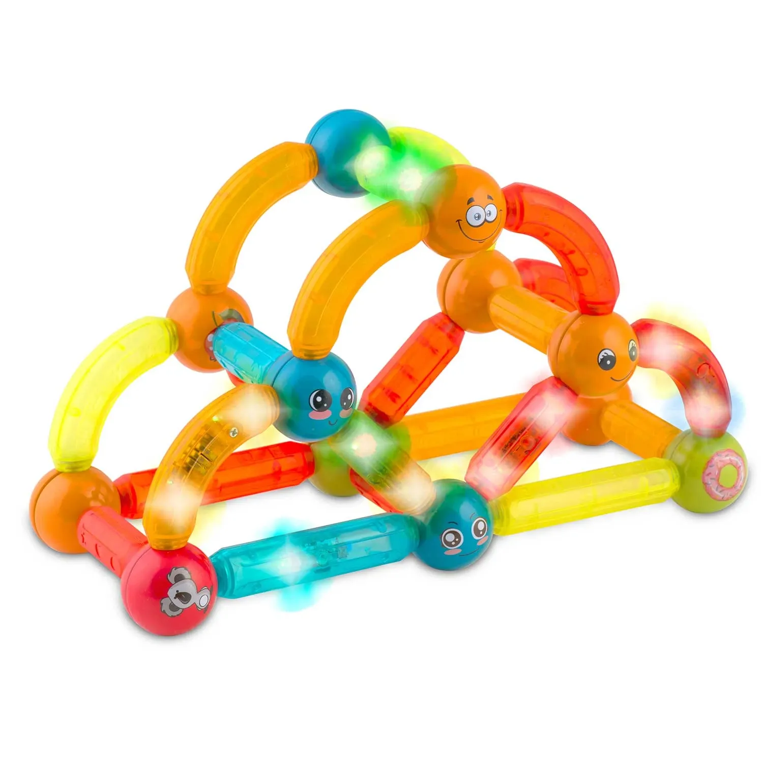 Magnetiniai kaladėlės su šviesa RK-767 Ricokids - nuotrauka 1