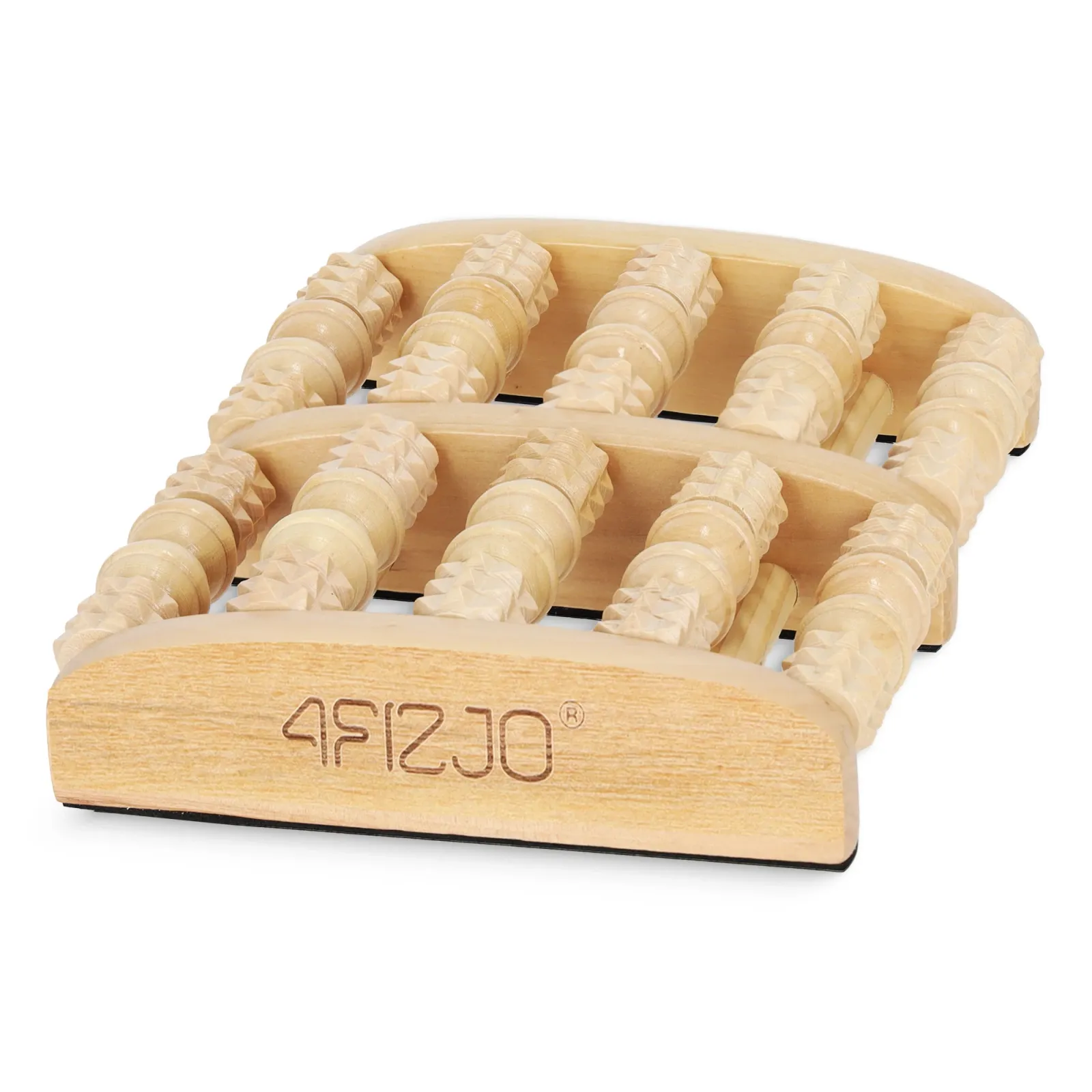 Medinis profiliuotas pėdų masažo volelis