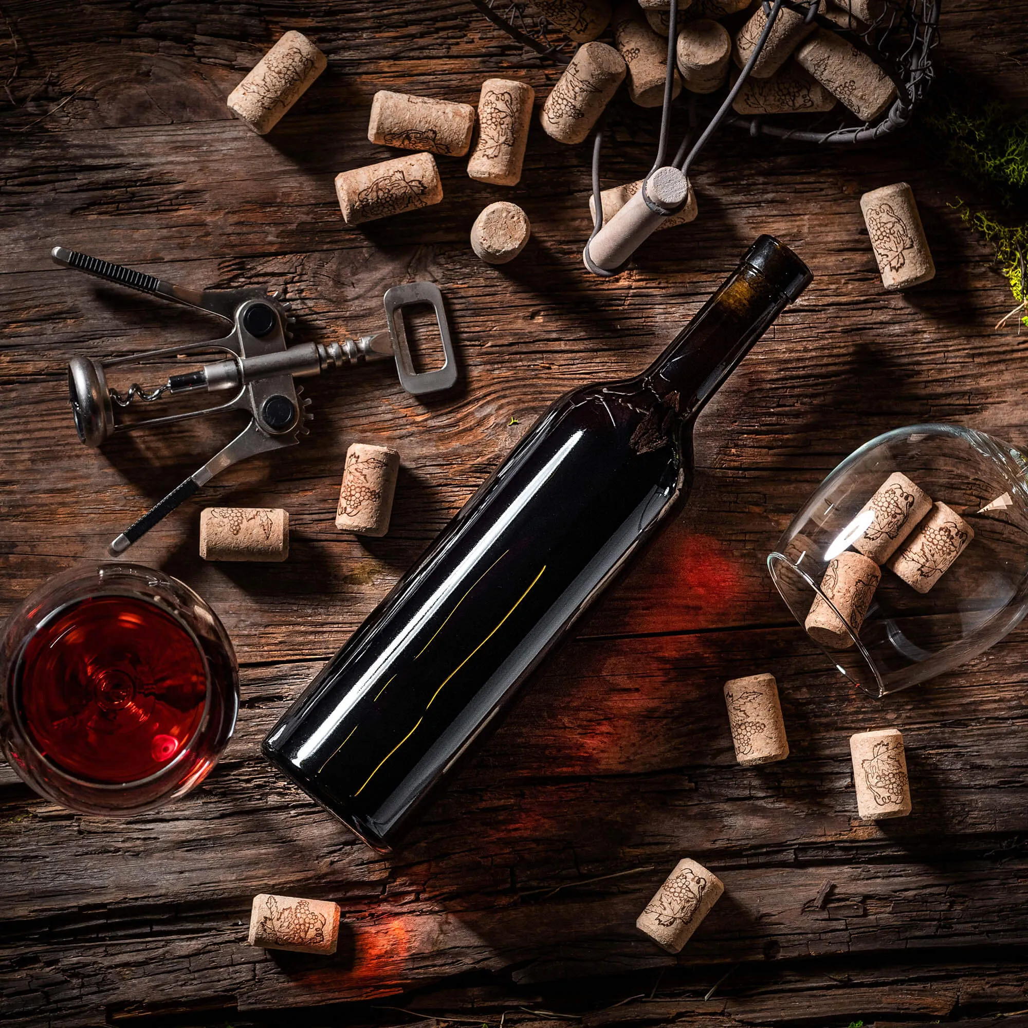 Biagio vyno buteliai 750 ml alyvuogių spalvos be kamščio, 10 vnt.