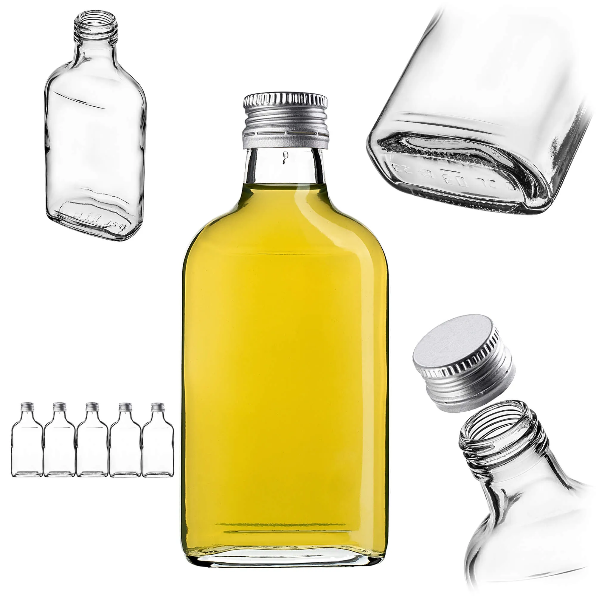 Viane termosas su sidabriniu dangteliu, 200 ml, 5 vnt.