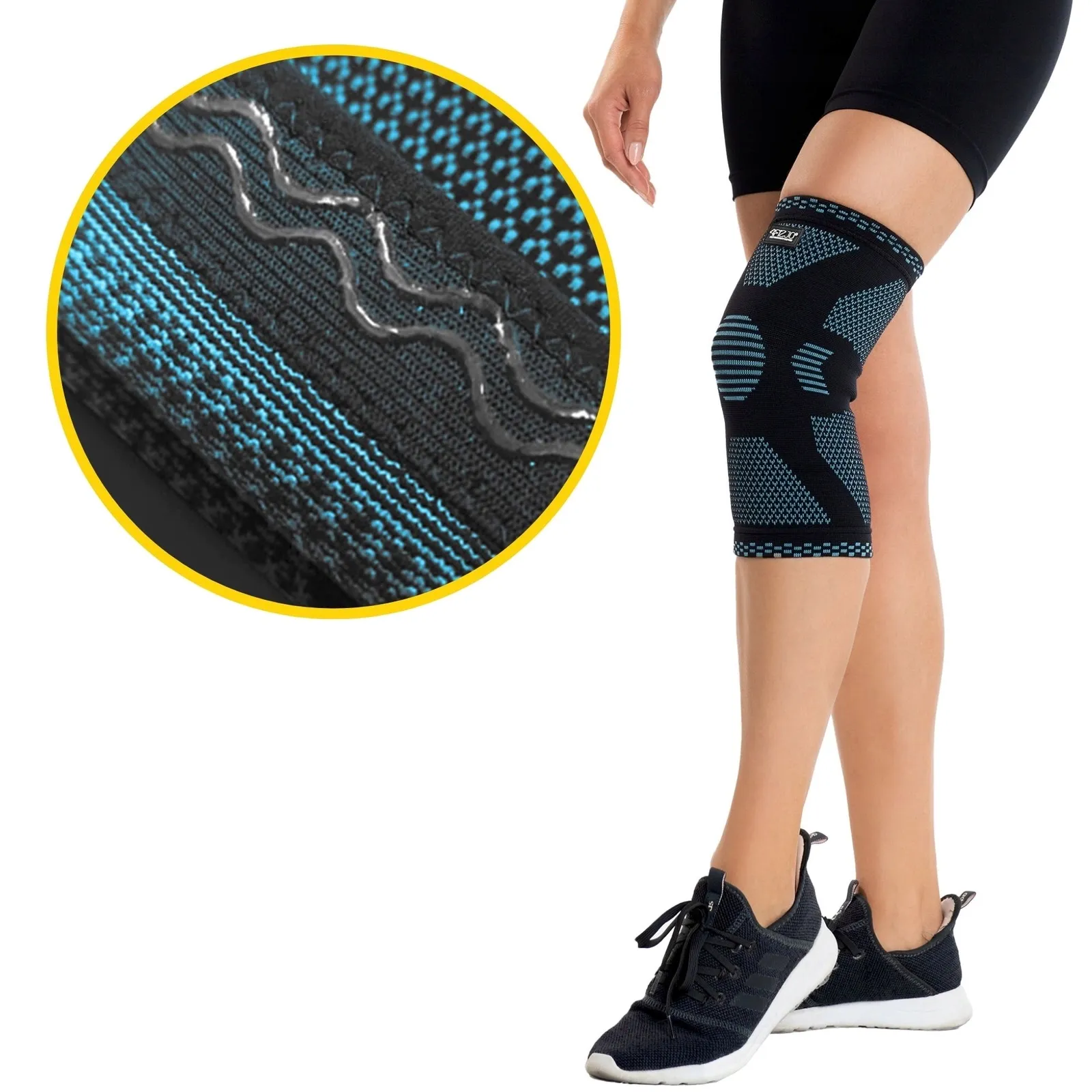 Elastinė kelio atrama XXL mėlyna