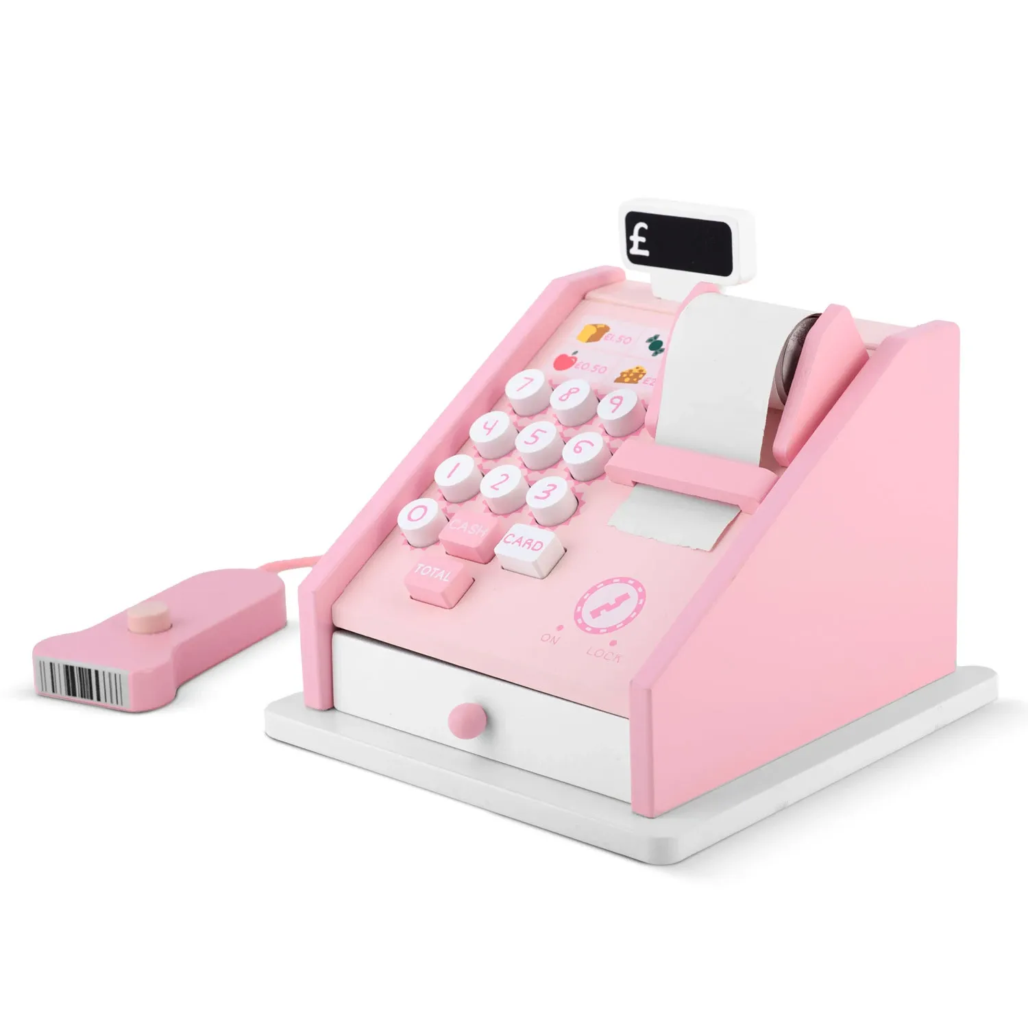 Medinis žaislinis kasos aparatas RK-868 Ricokids - nuotrauka 1