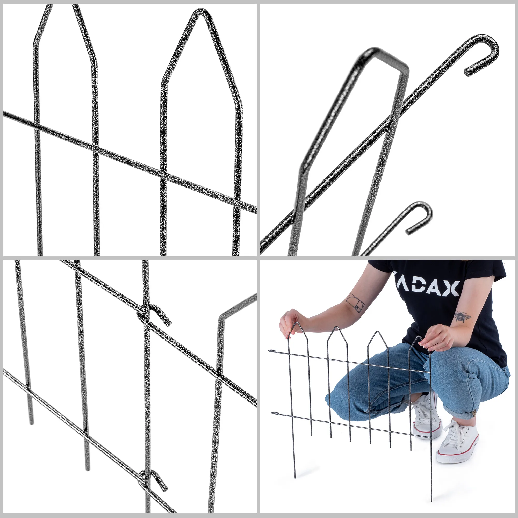 Plieninė sodo tvora Lincas 51 cm