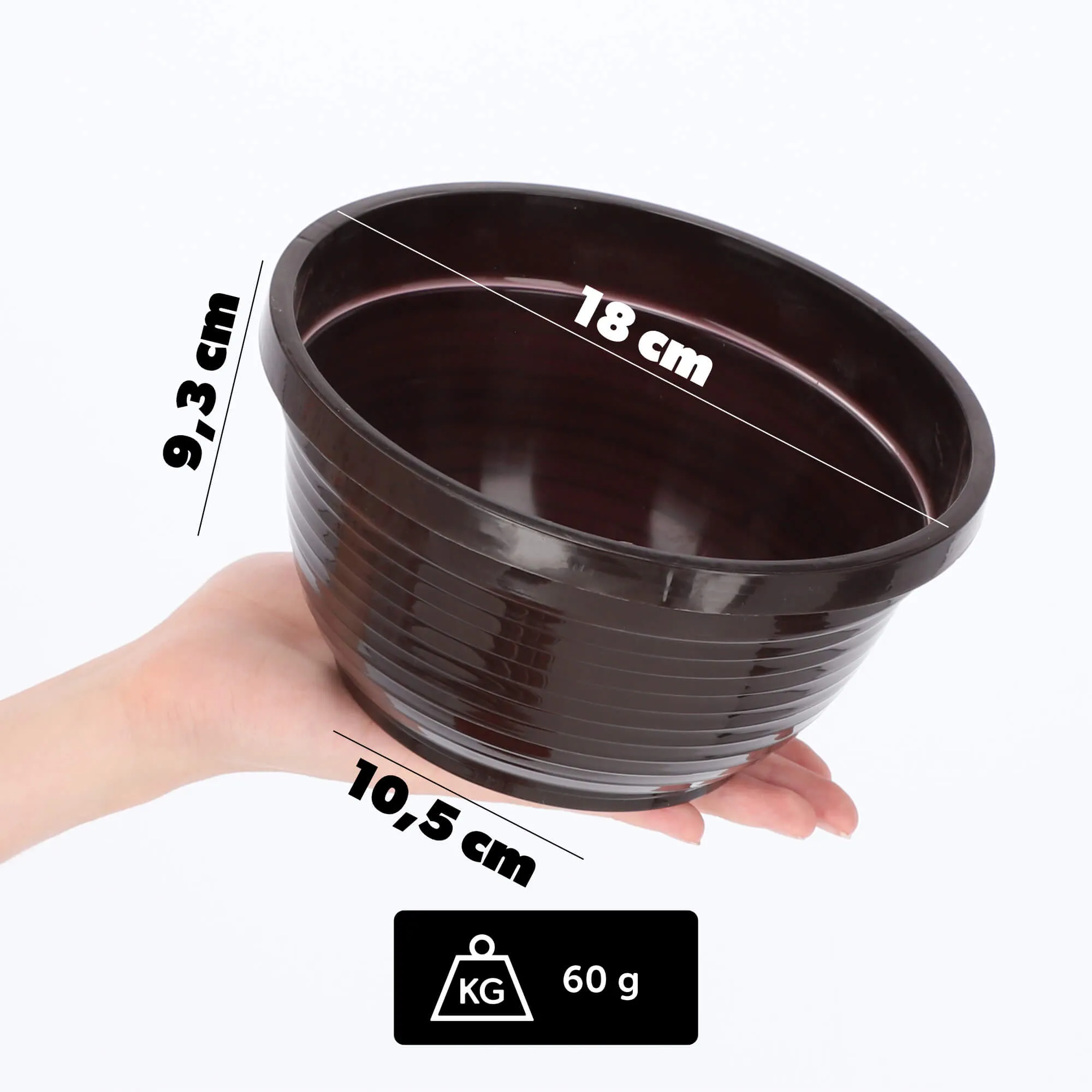 Verna kapinių gėlių dubuo 18 x 9 cm