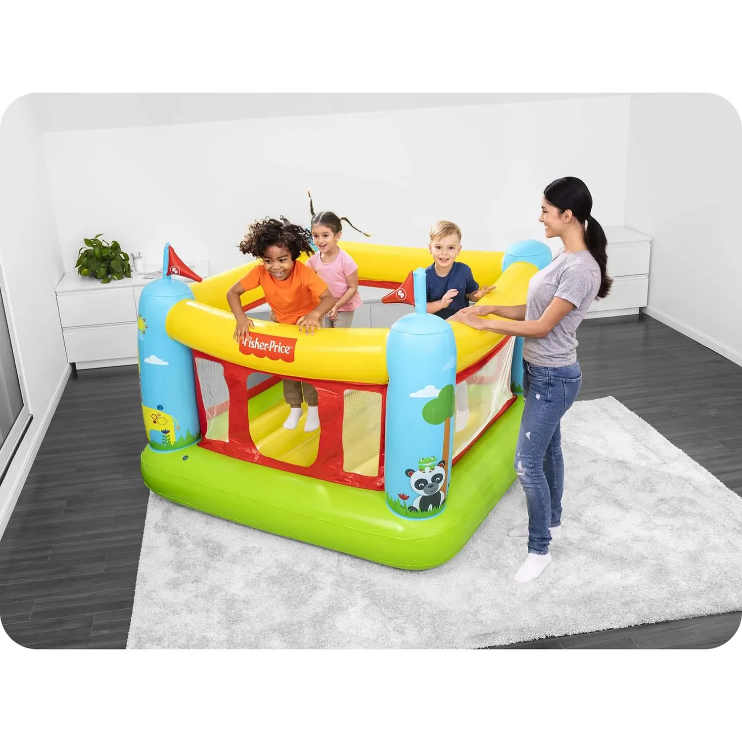 Pripučiamas batutas „Fisher-Price Bestway 93553“, - nuotrauka 1