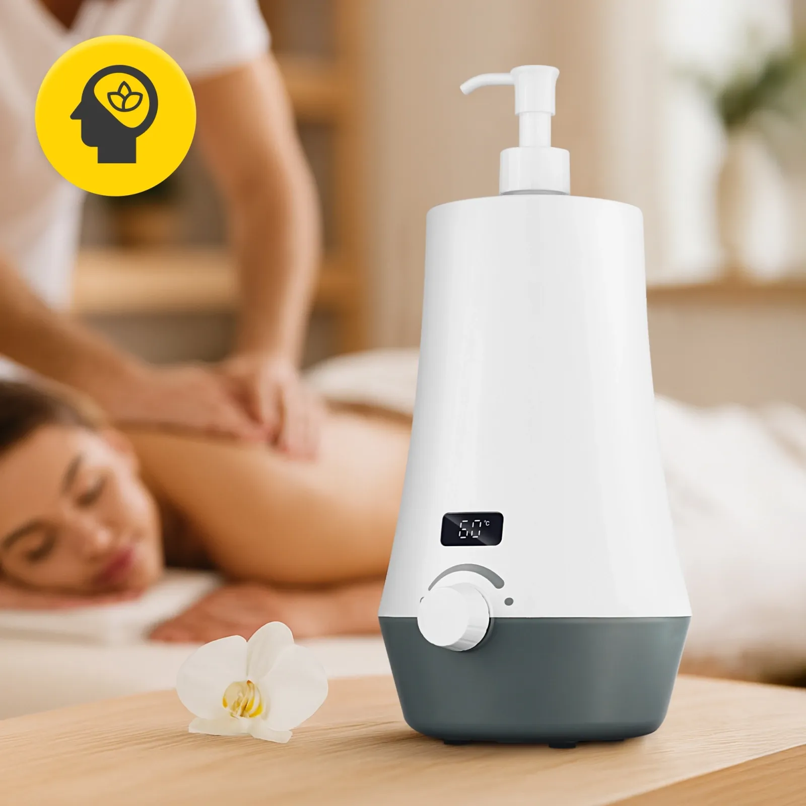 Elektrinis masažinio aliejaus šildytuvas