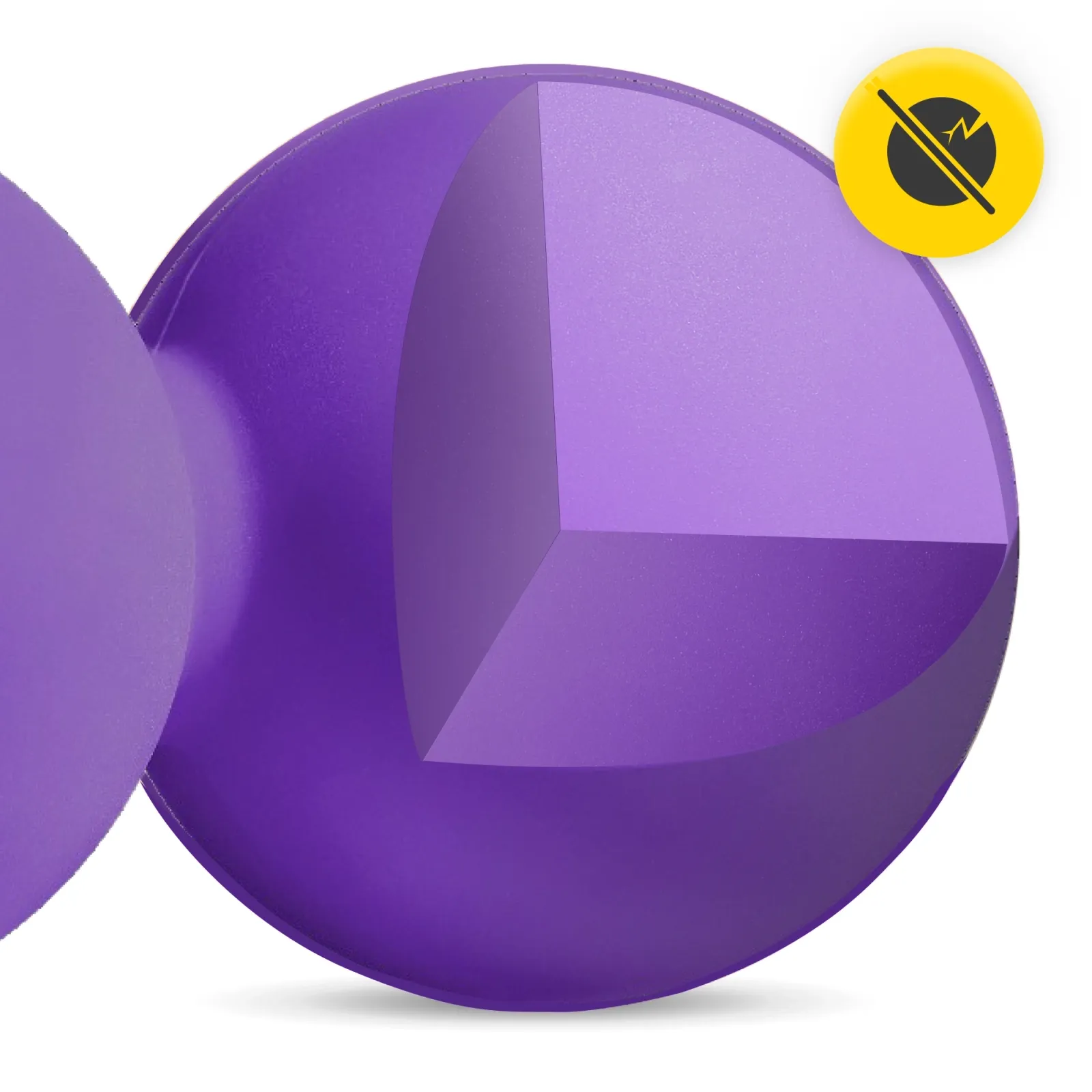 Dvigubas masažinis kamuoliukas DOUBLE BALL violetinis