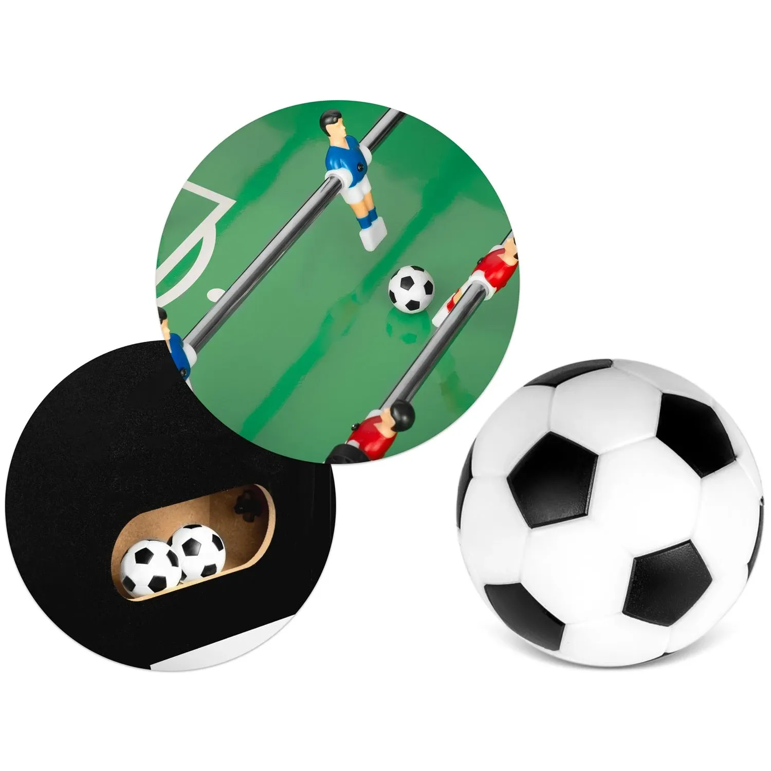 „Neosport“ stalo futbolo stalas, 121 x 61 x 80 cm, NS-803, juodas - nuotrauka 1