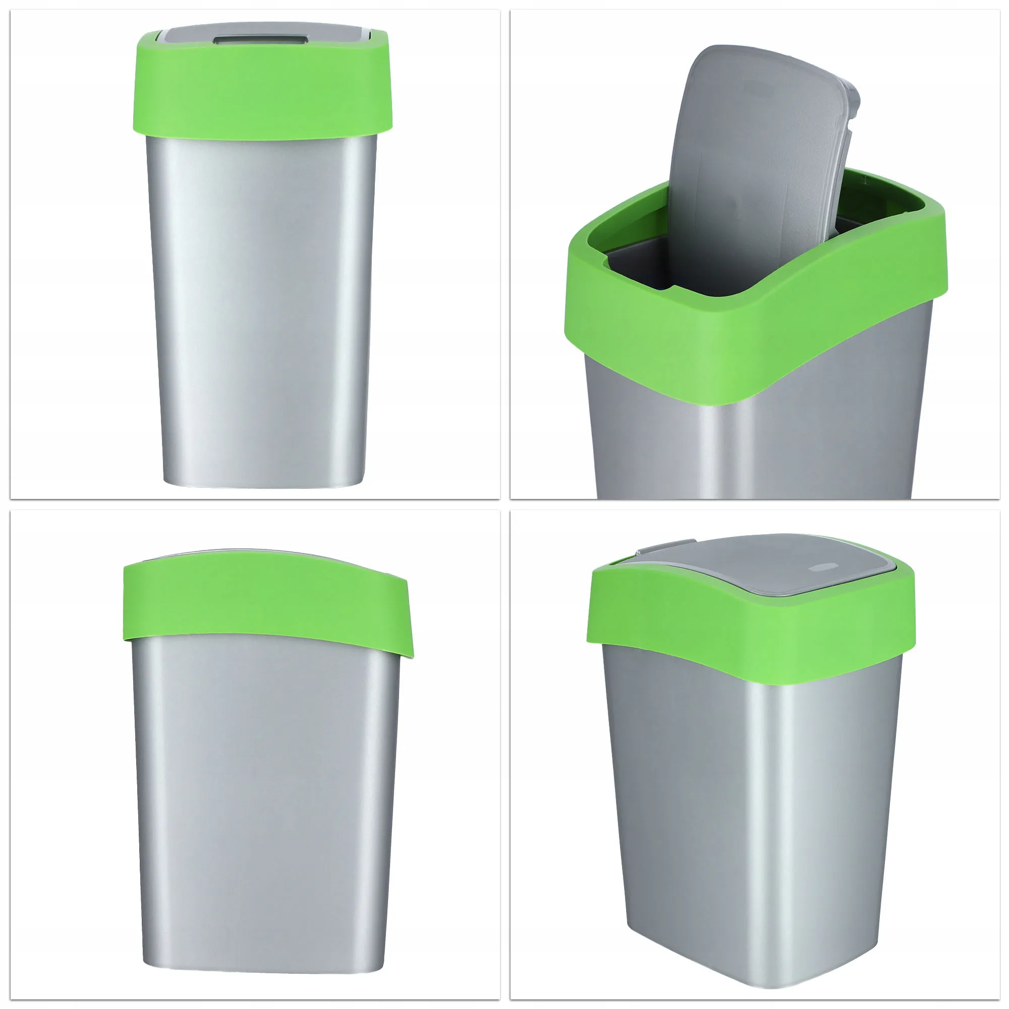 „Curver“ apverčiama šiukšliadėžė 3 x 50 l, daugiaspalvė