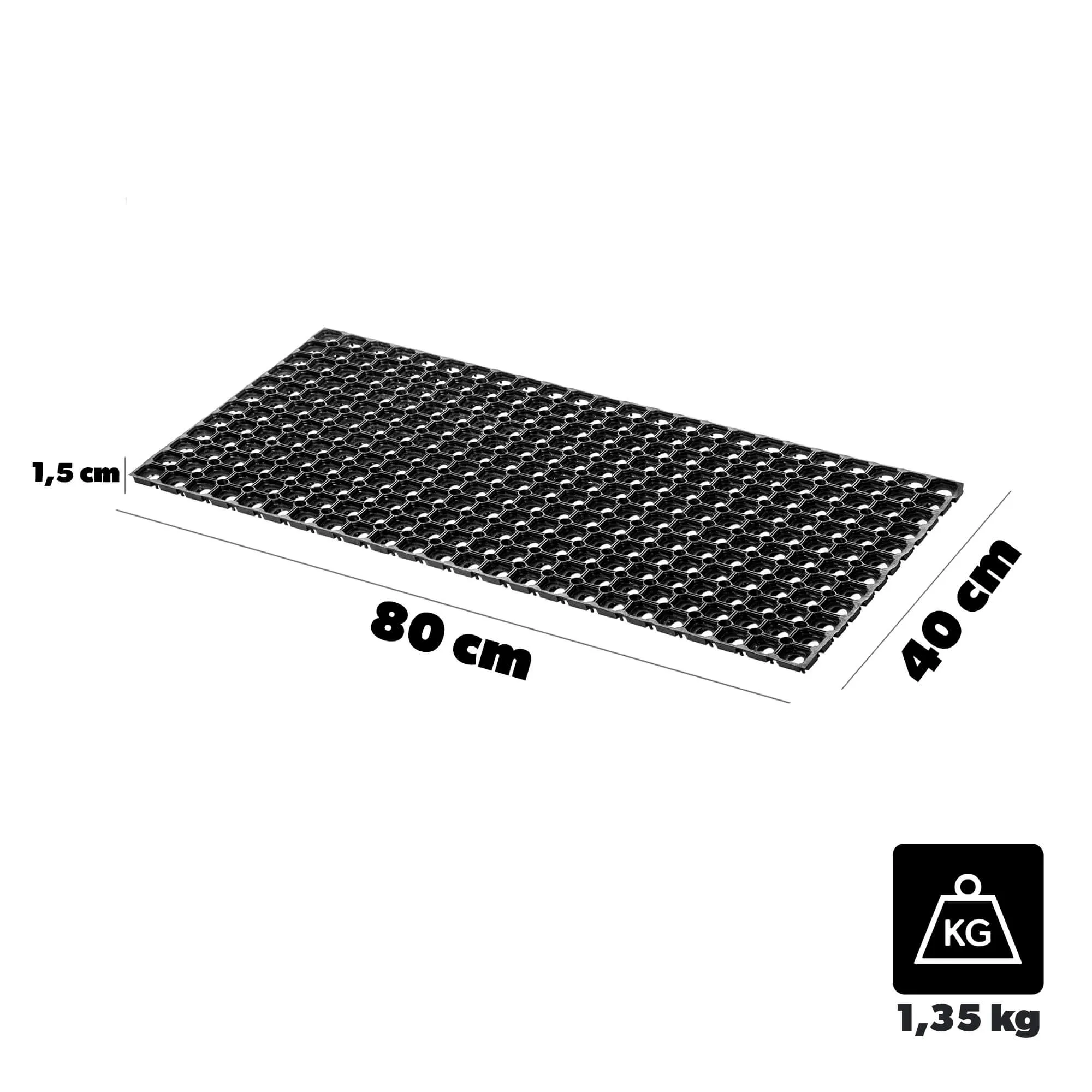 Broves guminis kilimėlis 40x80x1,5 cm
