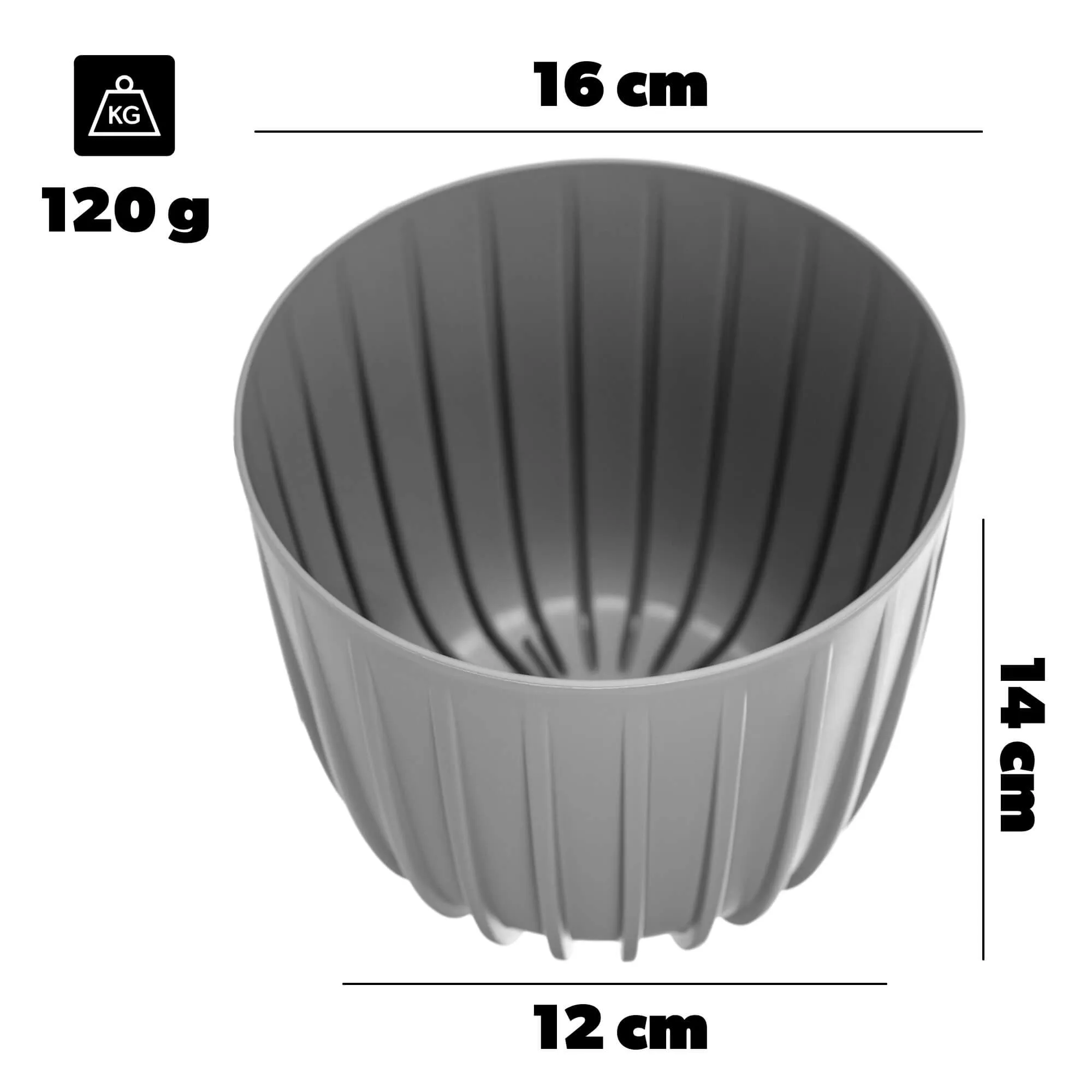 Costa užvalkalas 16 cm pilkas
