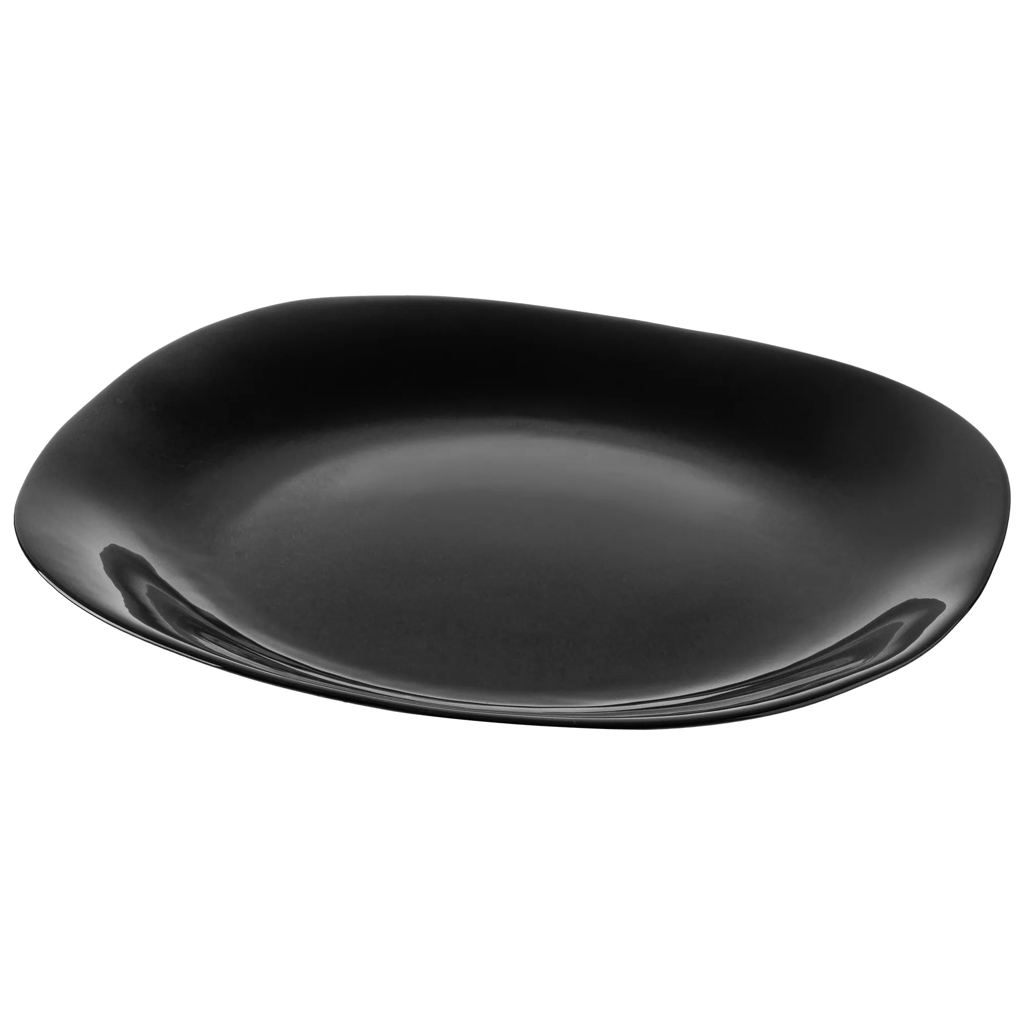 Juodos Moiano stiklinės lėkštės 28 x 25 cm, 3 vnt.