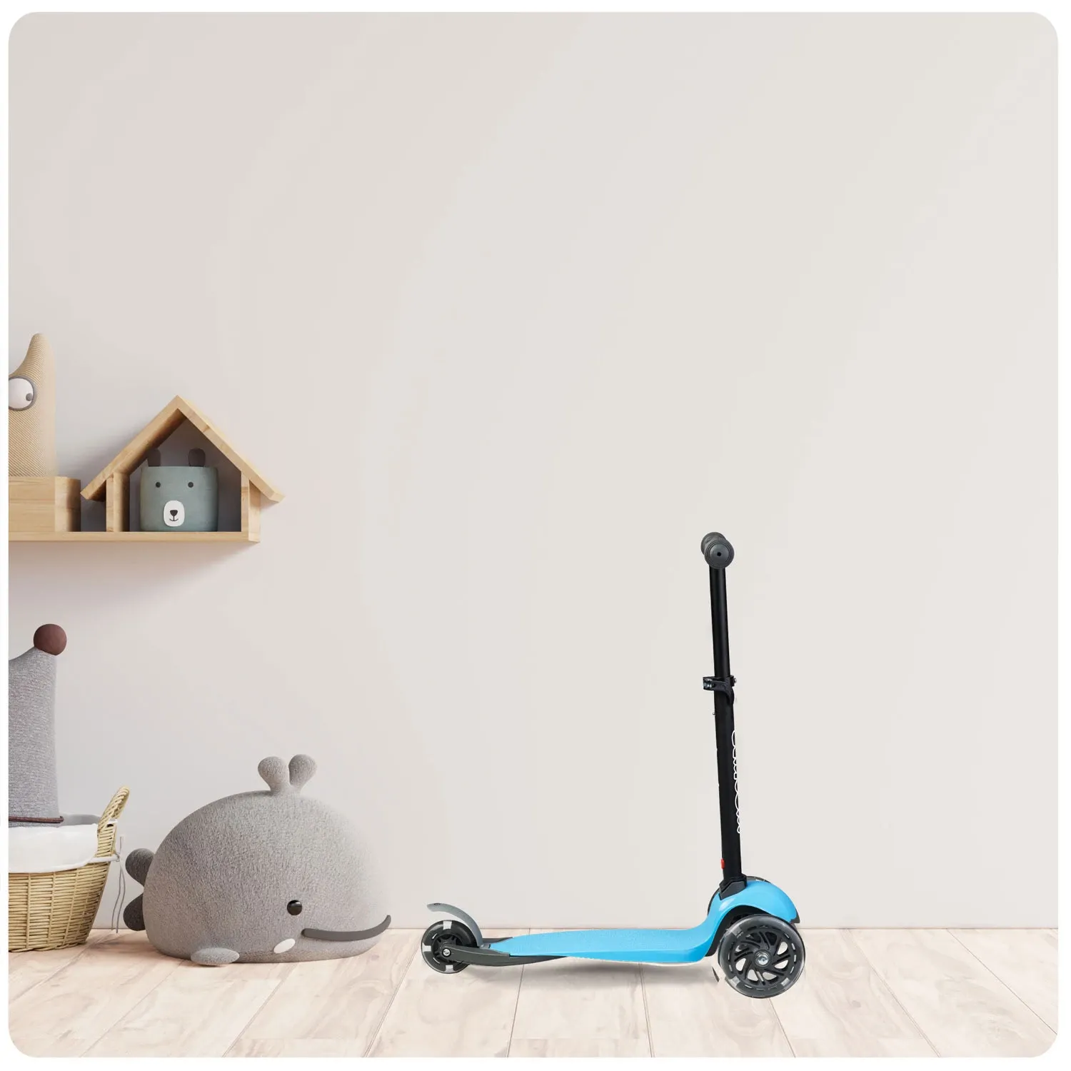 „Ricokids Loco“ triratis paspirtukas – mėlynas - nuotrauka 1