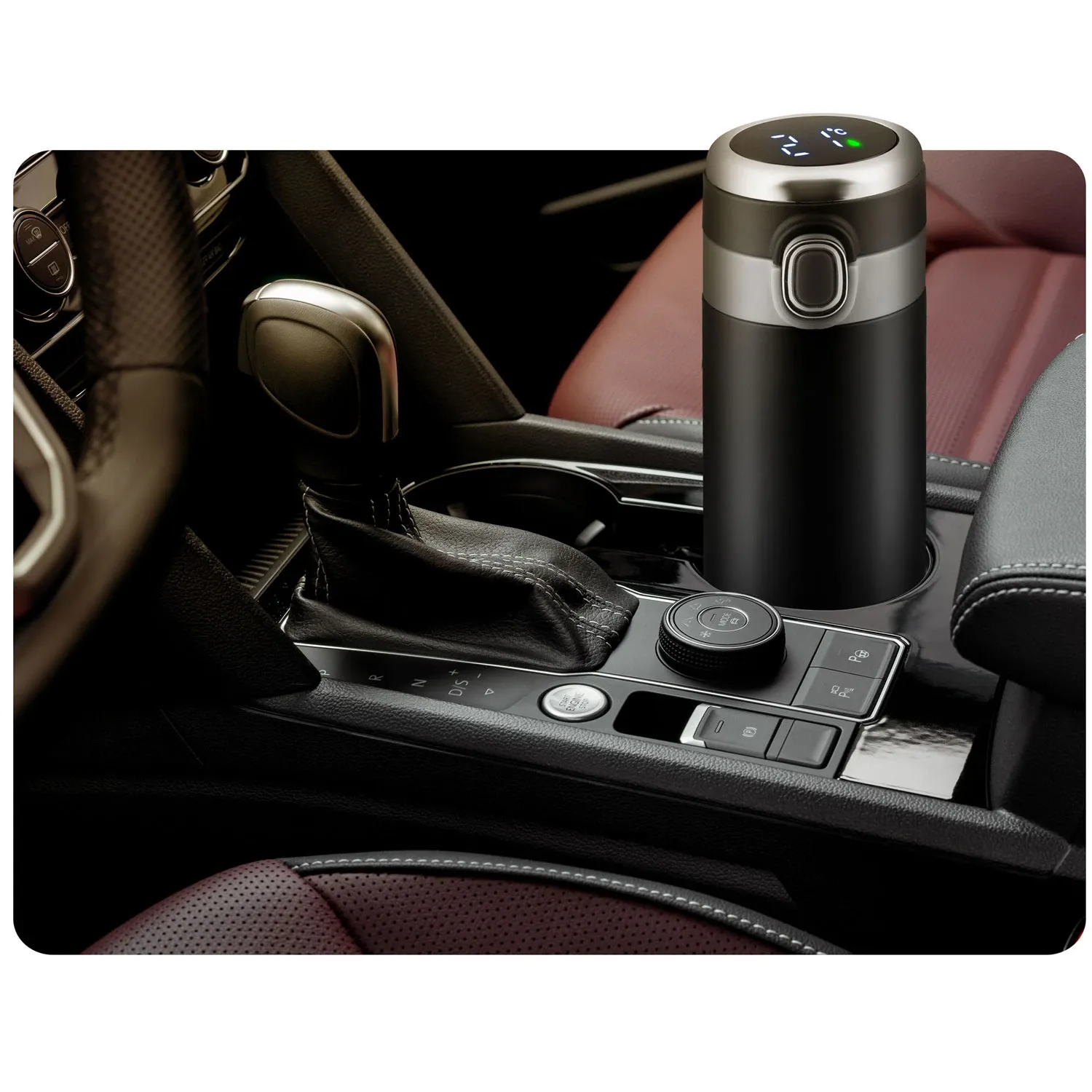 Vakuuminis termosas 450 ml BD-786 juodas - nuotrauka 1