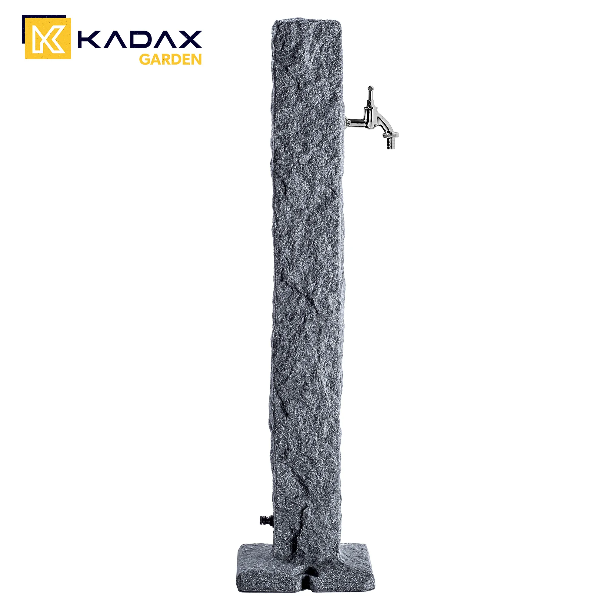 Torres antracito spalvos sodo stulpas su čiaupu