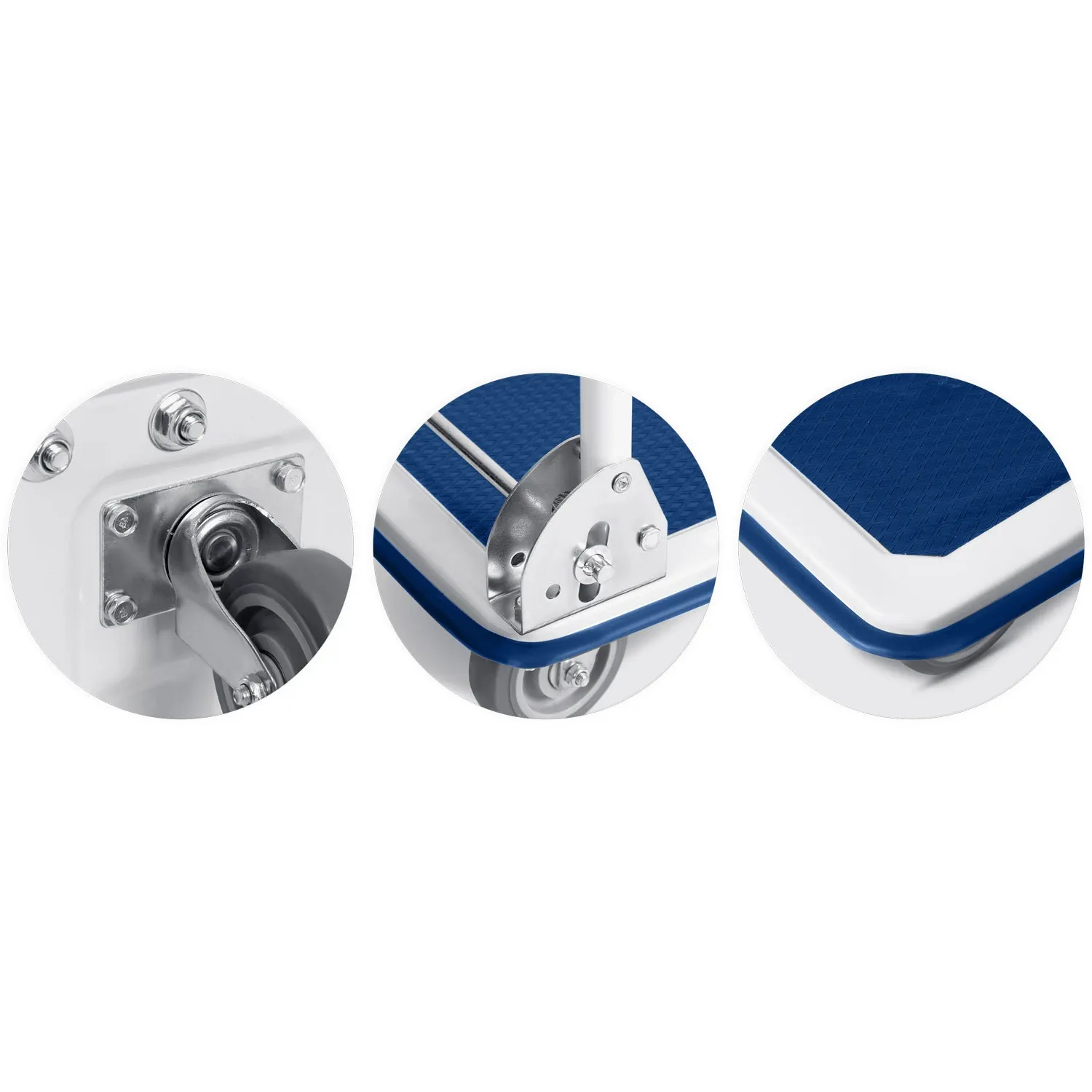 HM-505 rankinis vežimėlis, baltas ir mėlynas - nuotrauka 1