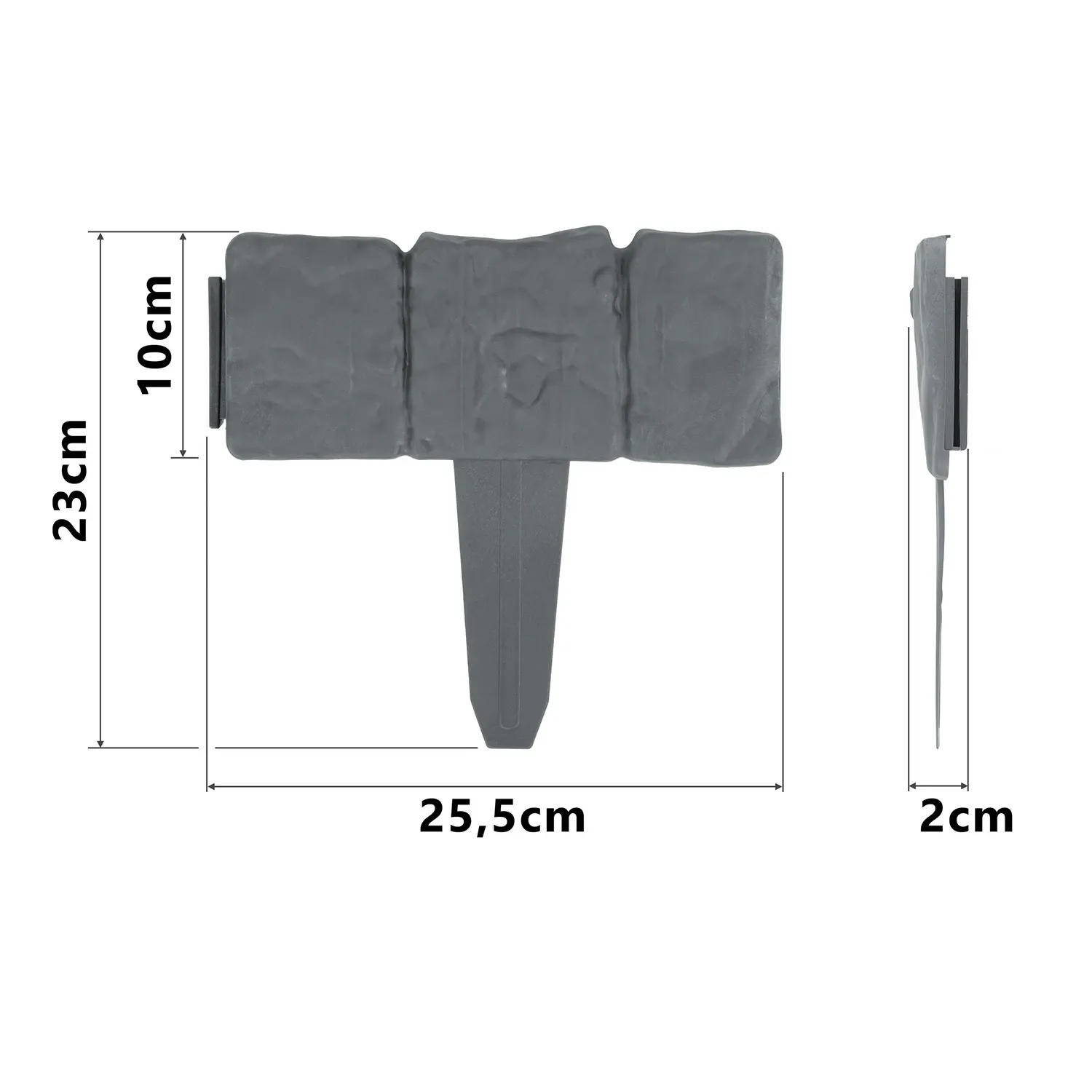 Plonos sodo apvadas 250 cm PL-962 pilkas - nuotrauka 1