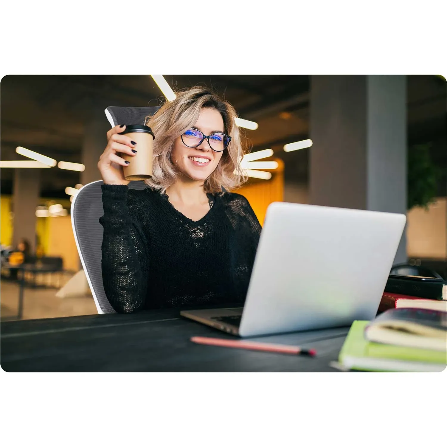 „Sofotel Formax“ grafito mikro tinklelio biuro kėdė - nuotrauka 1