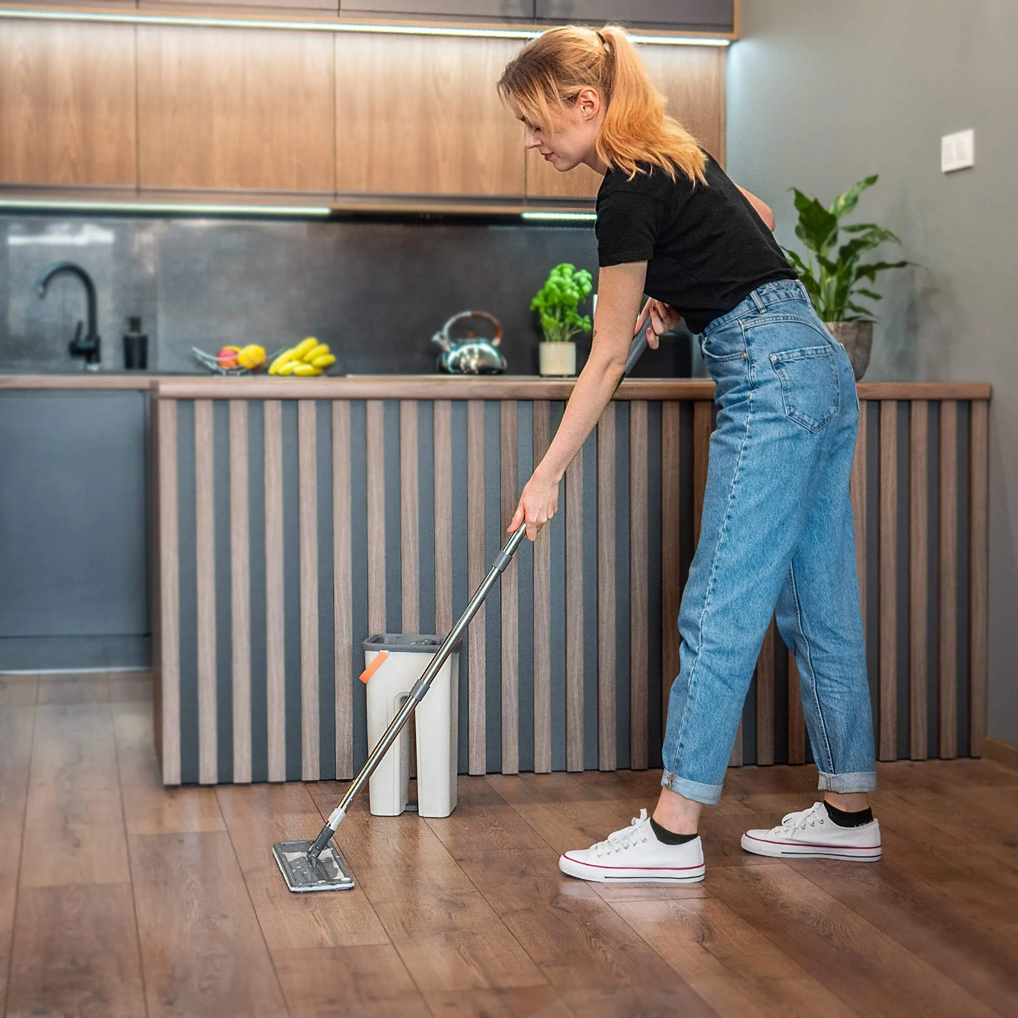 Gras plokščių grindų šluostė 135 cm