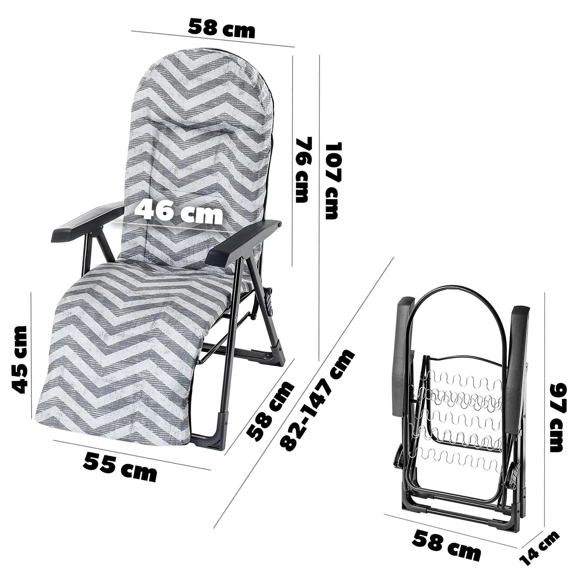 „Soller Plus“ sodo gultas 150 x 68 cm „Zigzag“