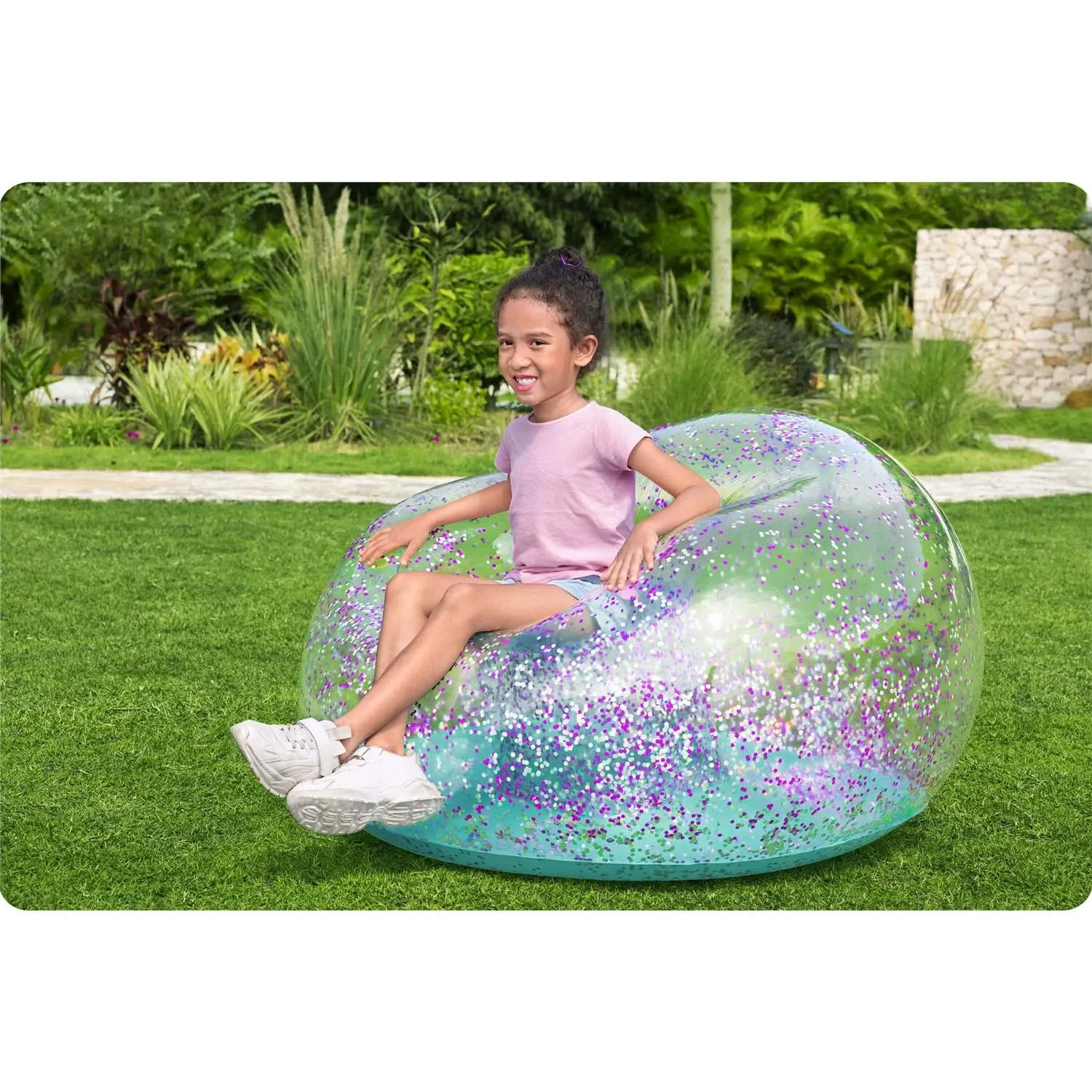 „Bestway 75115“ pripučiama kėdė su blizgučiais - nuotrauka 1