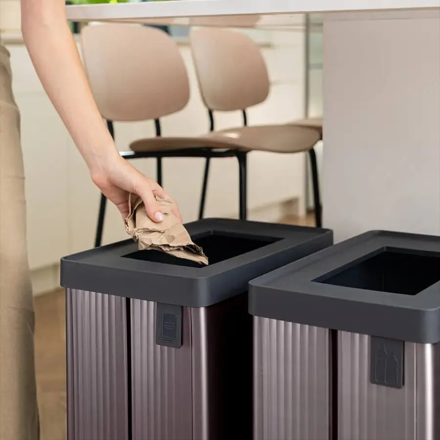 Curver Verto 54 l talpos perlinės mėlynos spalvos šiukšliadėžė