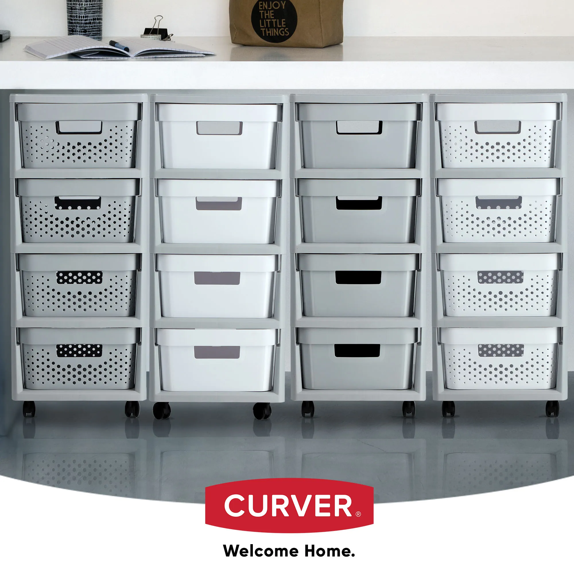 Curver Infinity 44L riedanti lentyna, pilka