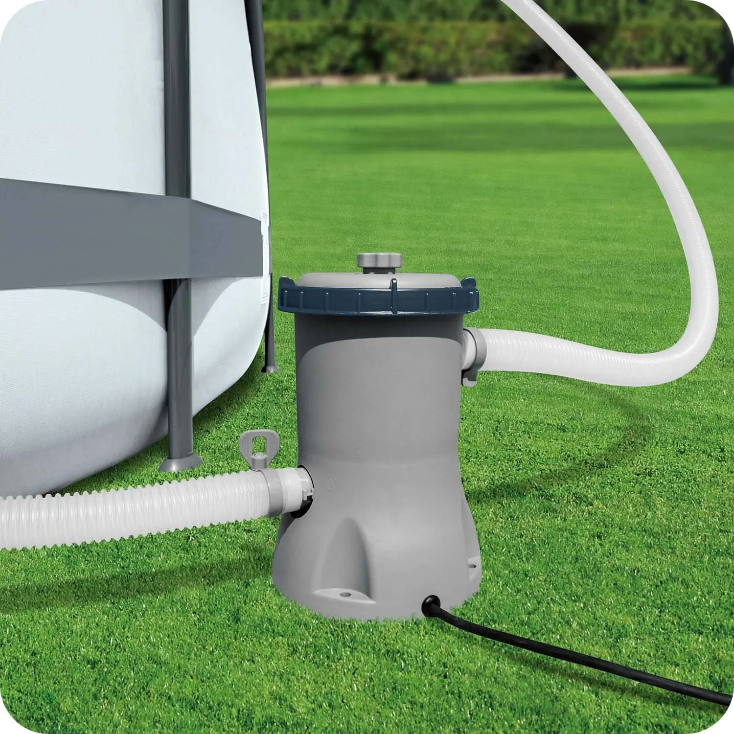 Baseino filtro siurblys 2006 l/val. 12 V „Bestway 58383GS“ - nuotrauka 1