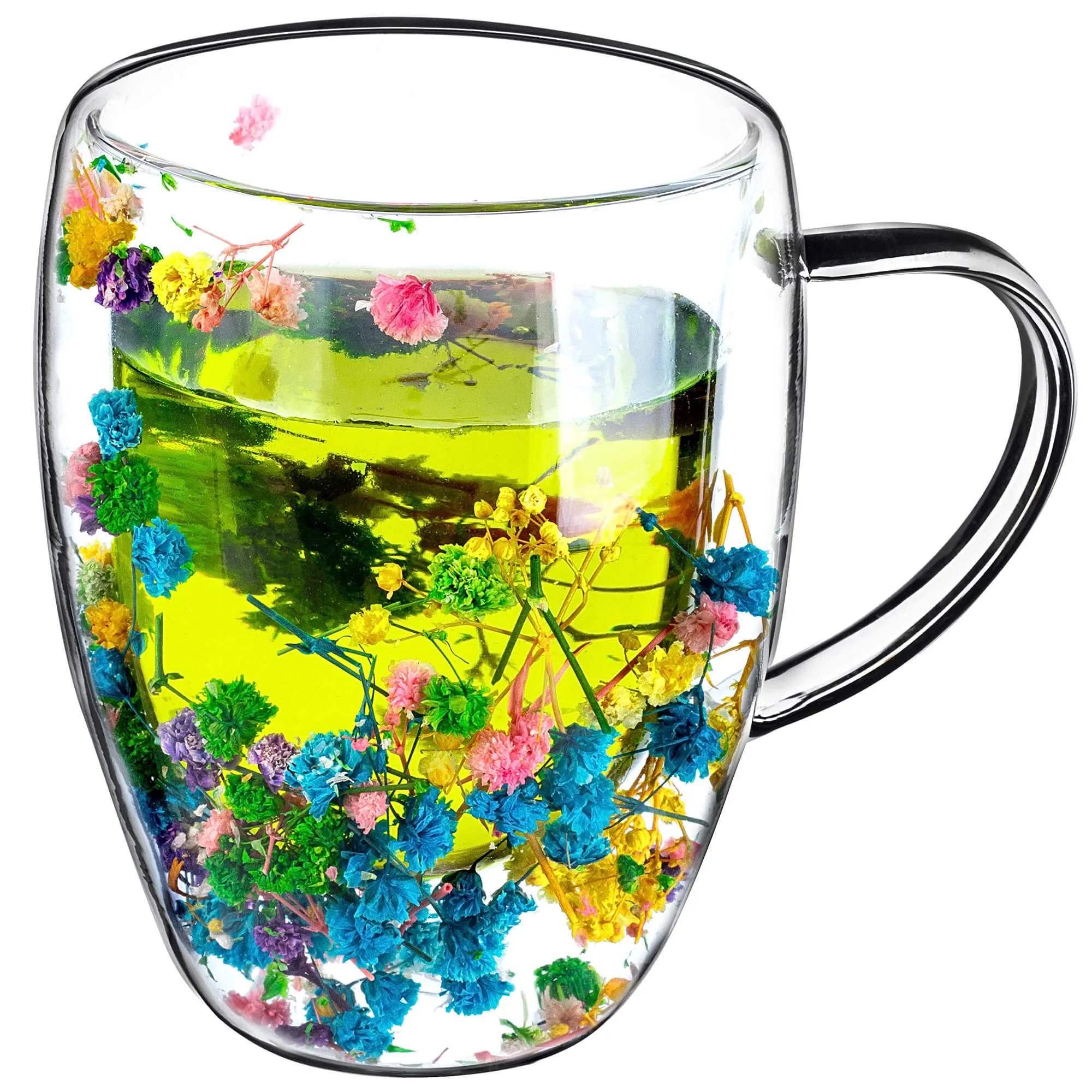 Terminis puodelis su gėlių motyvu „Riga“ 350 ml, daugiaspalvis, 1 vnt.