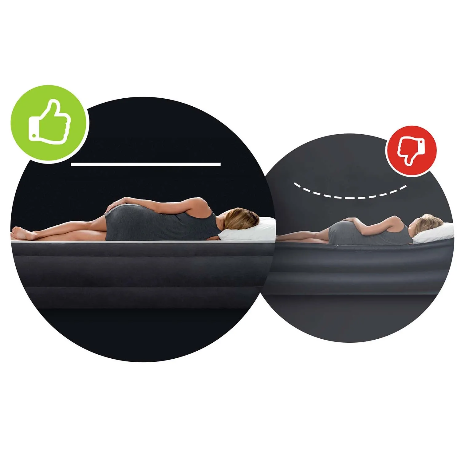 Pripučiamas čiužinys 191x99x25 cm su stūmokliniu pompa INTEX 64141 - nuotrauka 1