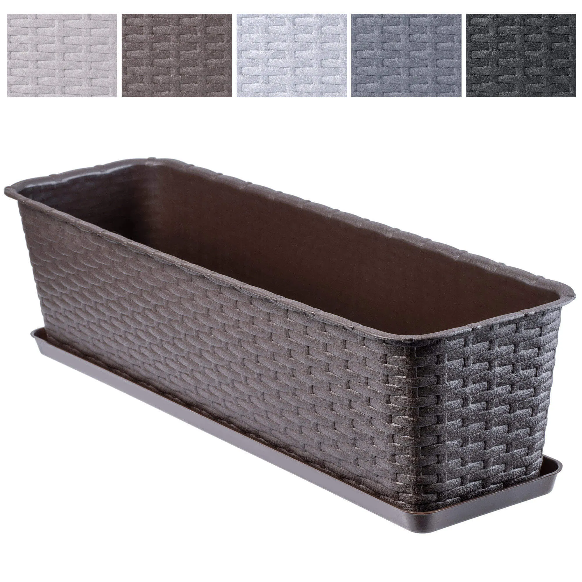 Frette balkono dėžutė su pagrindu 60 x 17 cm