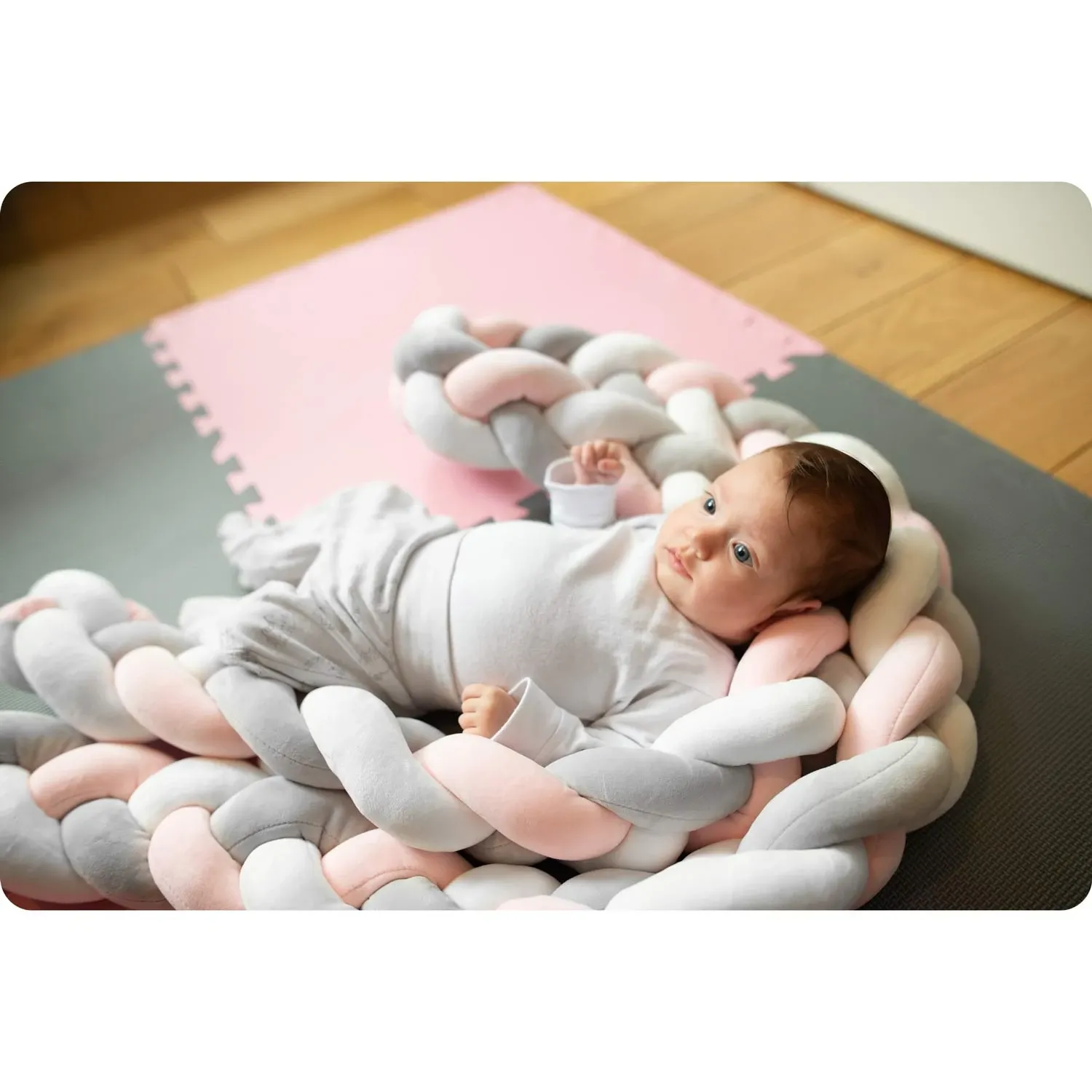 „Ricokids“ 3 m lovelės užvalkalas – pilkas - nuotrauka 1