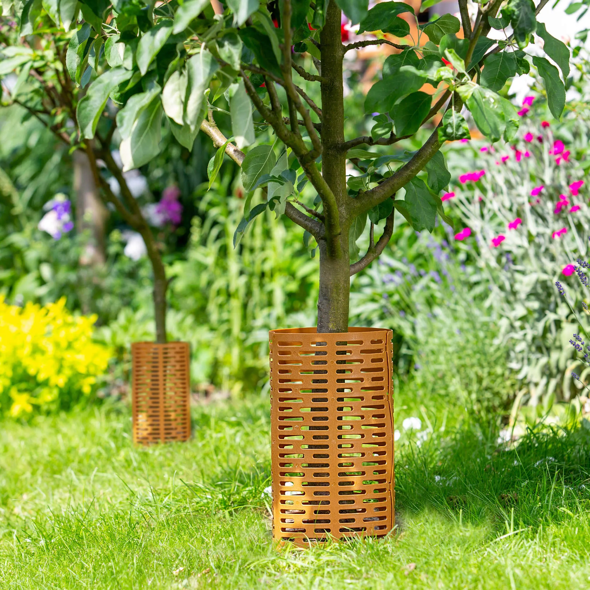 Ydes medžio kamieno uždangalai 20 x 33 cm rudi 6 vnt.