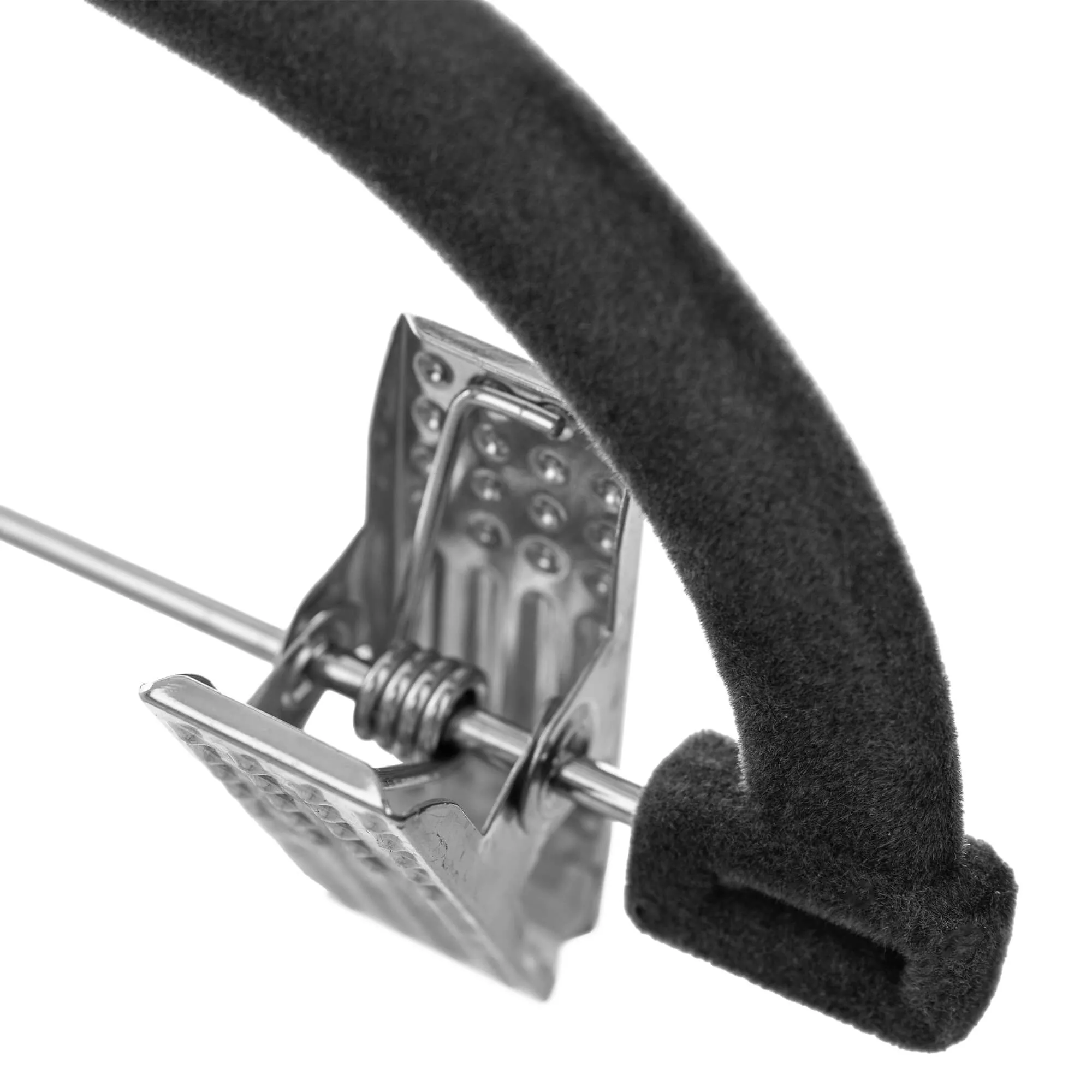 Aube kamšalu dengta drabužių pakaba su segtukais, tamsiai pilka, 12 vnt.