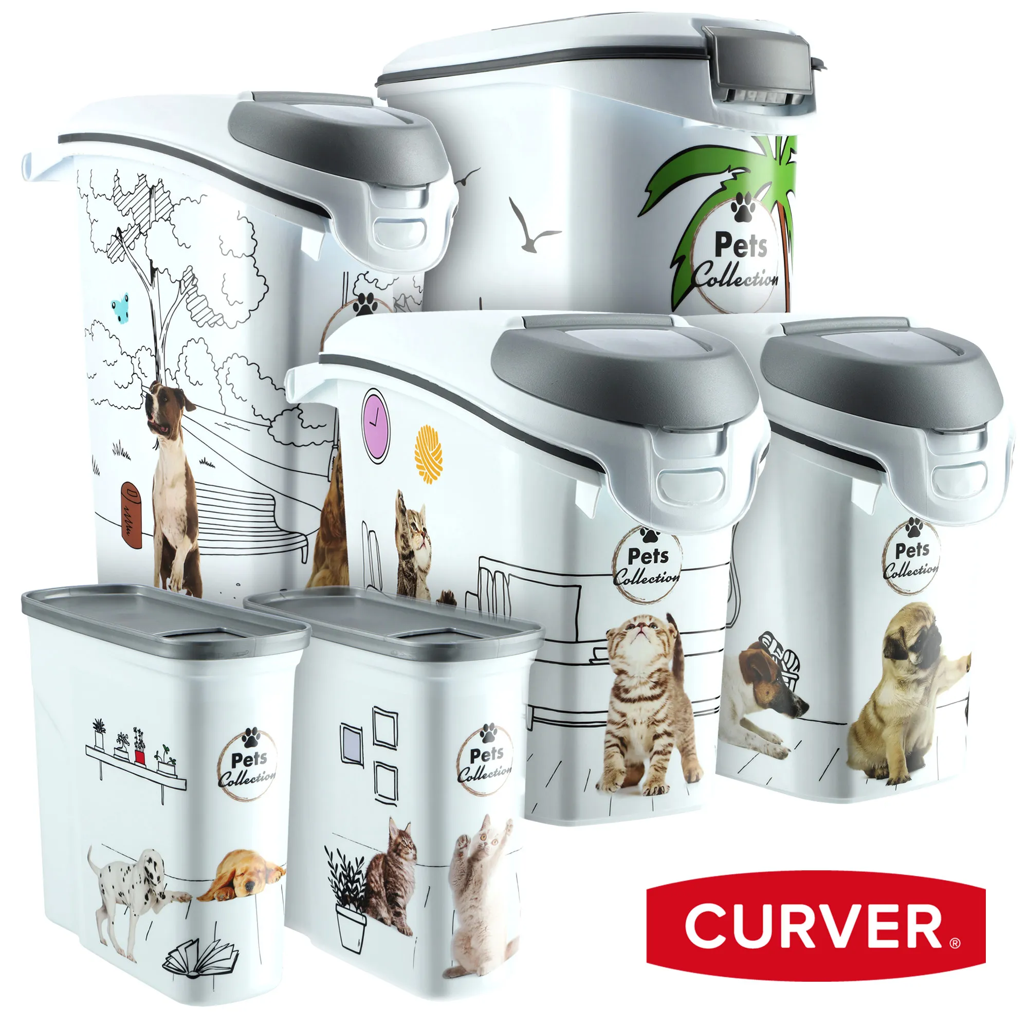 Curver Pet Life kačių maisto konteineris 15 l