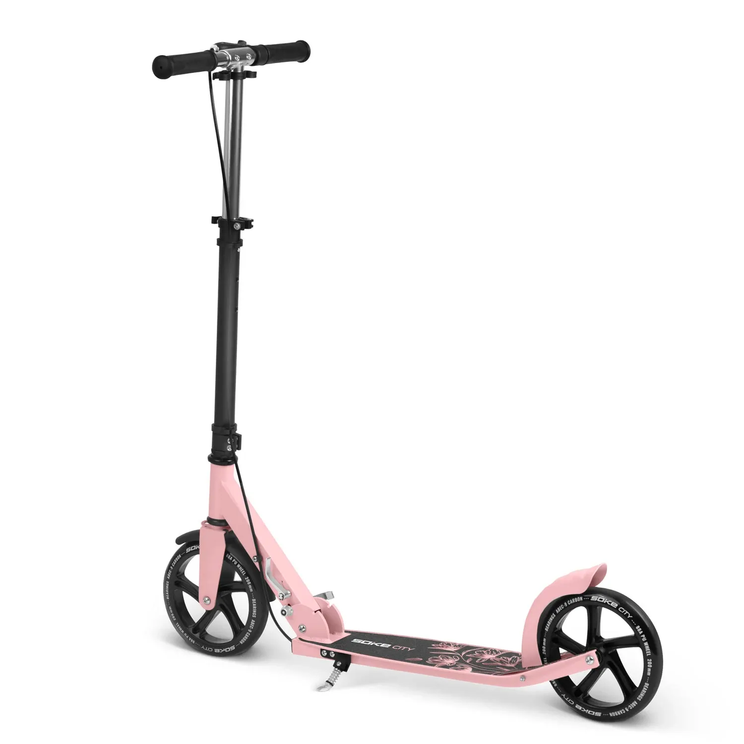 Soke City paspirtukas juodas ir rožinis - nuotrauka 1